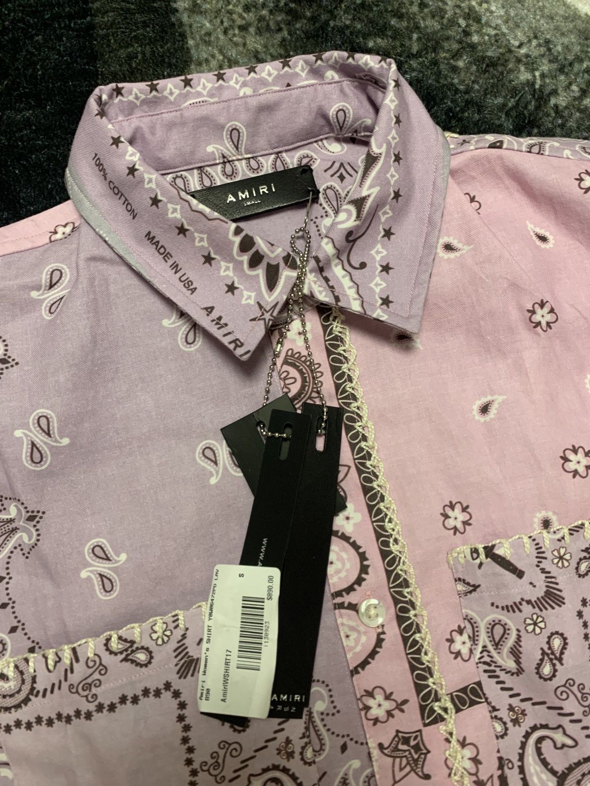 Amiri Amiri Bandana Shirt Brand New Size ONE SIZE - 4 Thumbnail