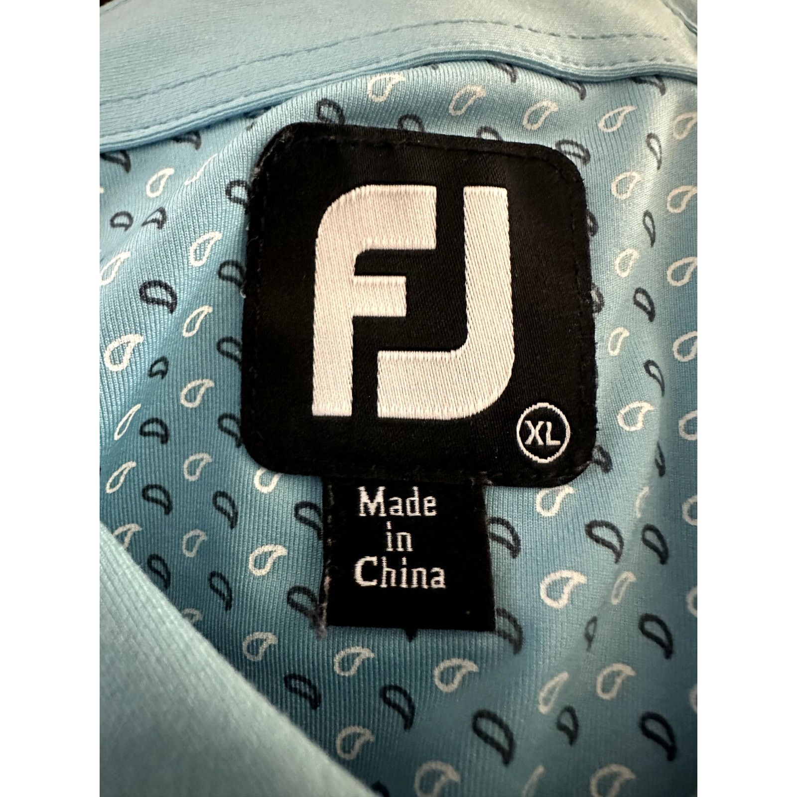 Footjoy Footjoy Golf Polo Mens Blue Striped Short Sleeve Shirt Large Size US XL / EU 56 / 4 - 10 Thumbnail