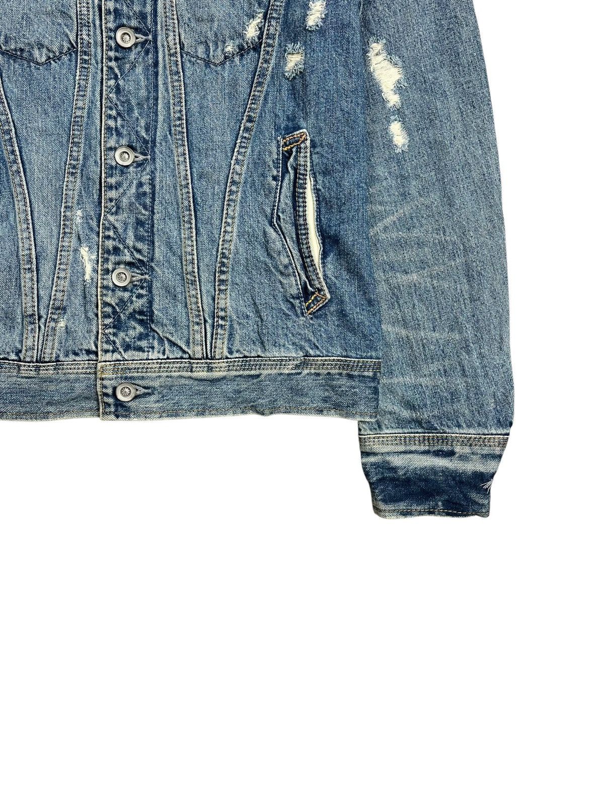 If Six Was Nine 2000s GOA - Apocalypse Style Crash Denim Jacket Size US M / EU 48-50 / 2 - 5 Thumbnail
