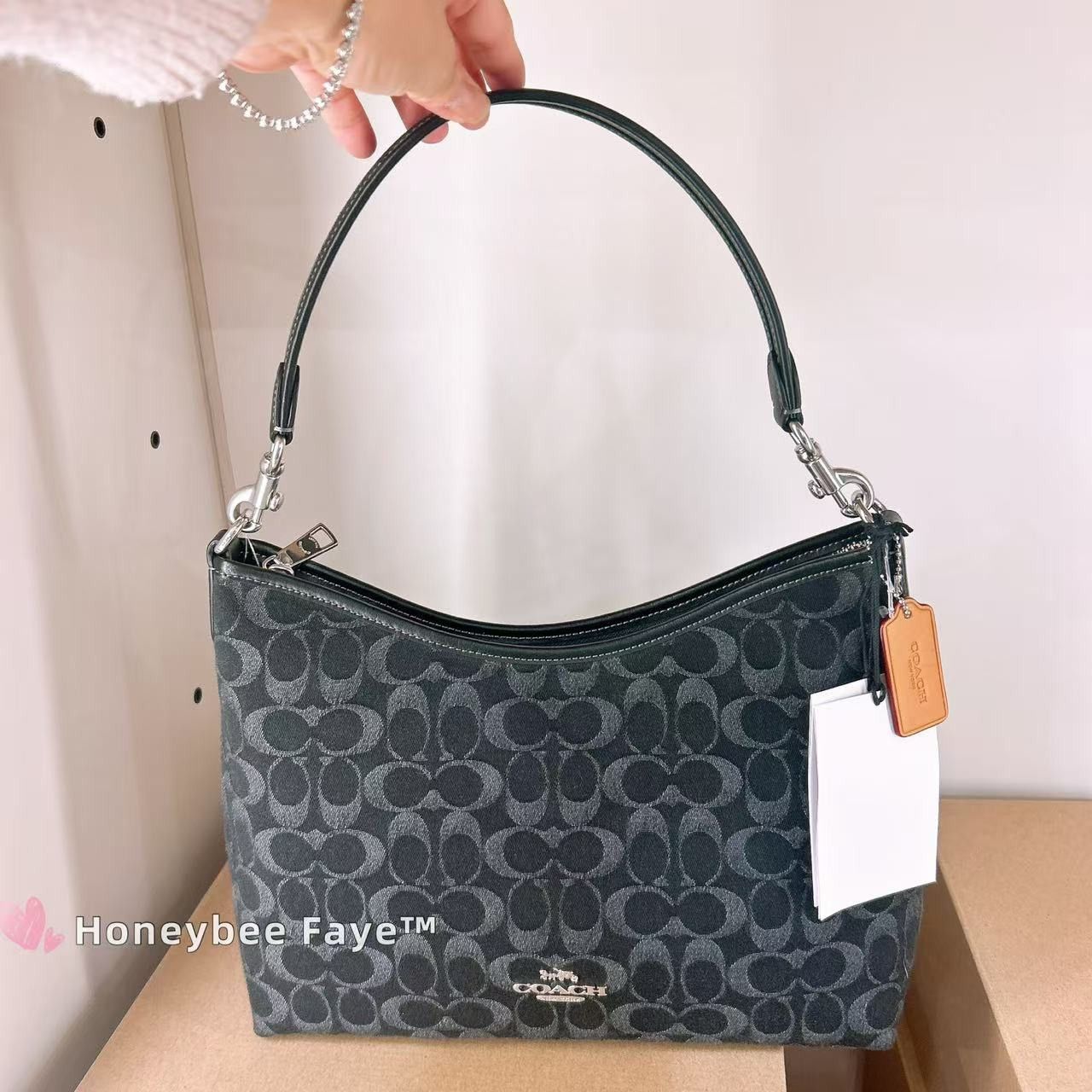 Coach Laurel Shoulder Bag In Signature Denim CDE44 Size ONE SIZE - 2 Thumbnail