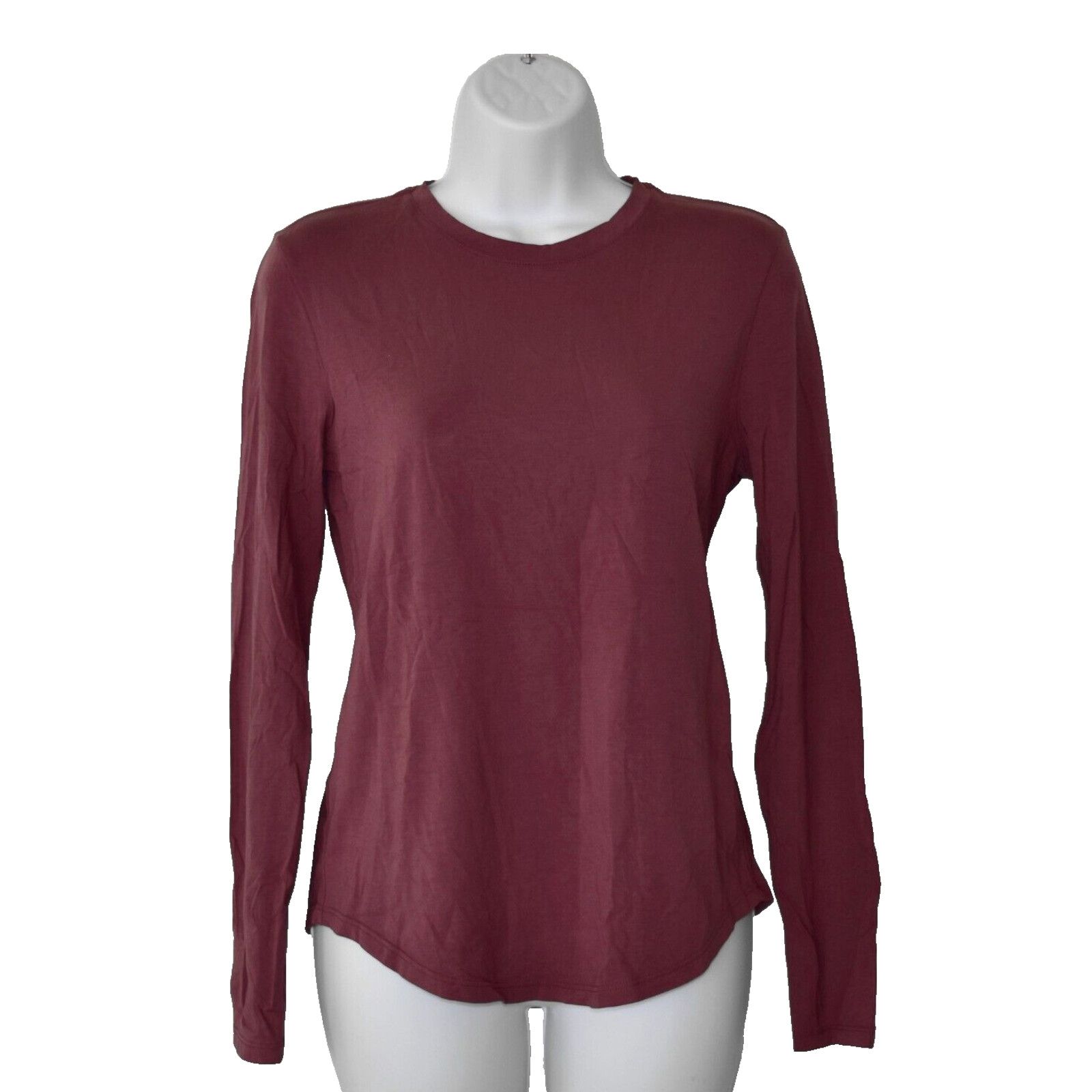 Lululemon LULULEMON ATHLETICA Burgundy Relaxed Long Sleeve Top Size S Size S / US 4 / IT 40 - 1 Thumbnail