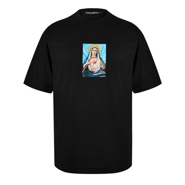 image of Dolce Gabbana O1G2R1Mq0324 T- Shirts In Black, Men's (Size 2XL)