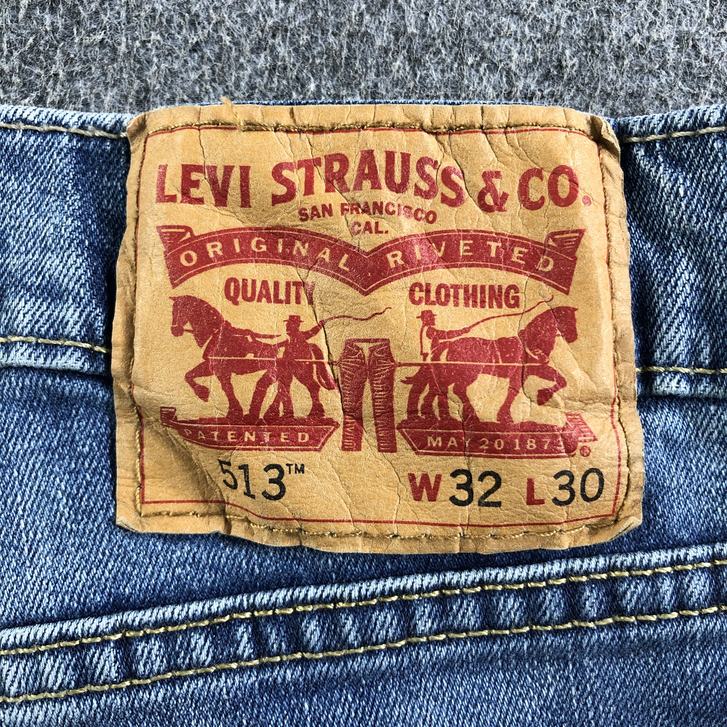 Levi's Vintage Blue Wash Levis 513 Jeans-J3510 Size 32" / US 10 / IT 46 - 5 Thumbnail