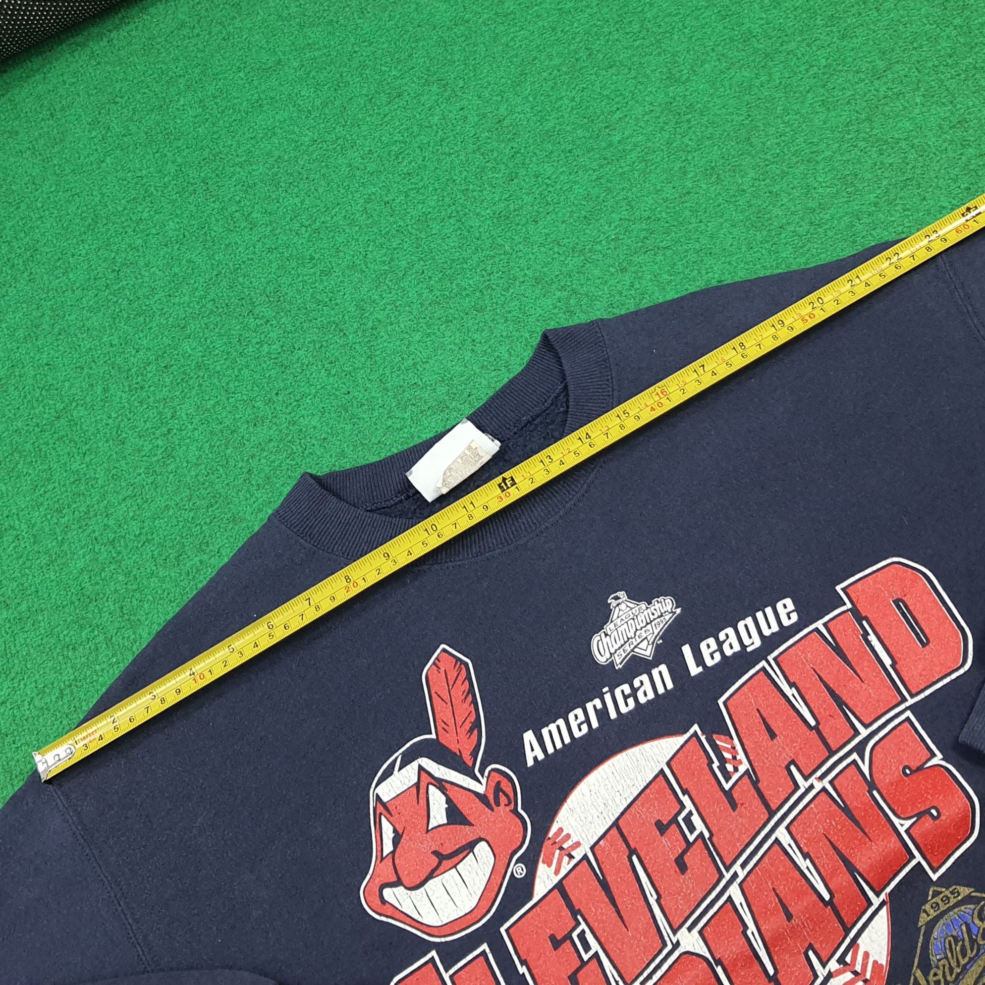 Lee Vtg 90s Cleveland Indians World Series Sweatshirt C287N12 Size US L / EU 52-54 / 3 - 11 Thumbnail