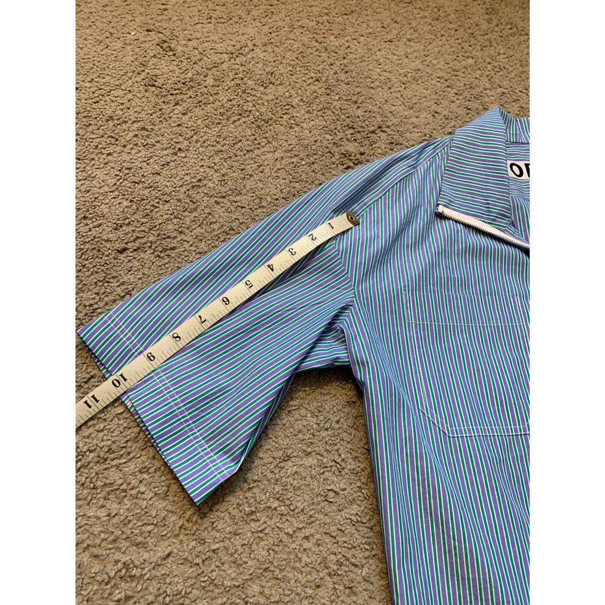 GOETZE GOETZE PLEATED CROPPED STRIPE SHIRT JACKET Size US S / EU 44-46 / 1 - 18 Thumbnail