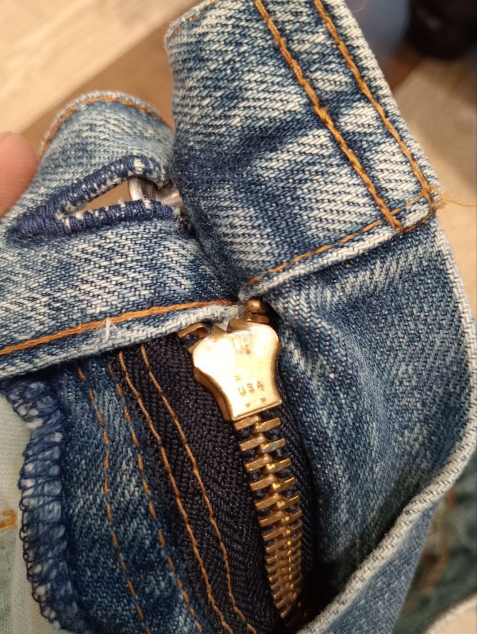 Levi's Vintage Clothing VINTAGE LEVI'S 502XX HIDDEN RIVETS CAPITAL E SELVEDGE JEANS Size US 29 - 8 Thumbnail