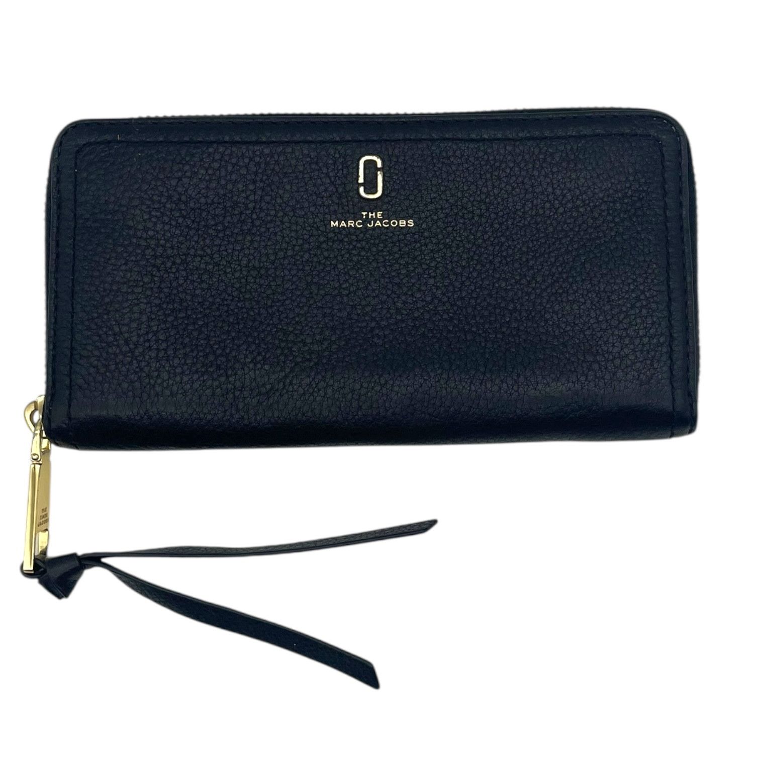 Marc Jacobs Marc Jacobs Leather Wallet Zip Around Black Size ONE SIZE - 1 Thumbnail