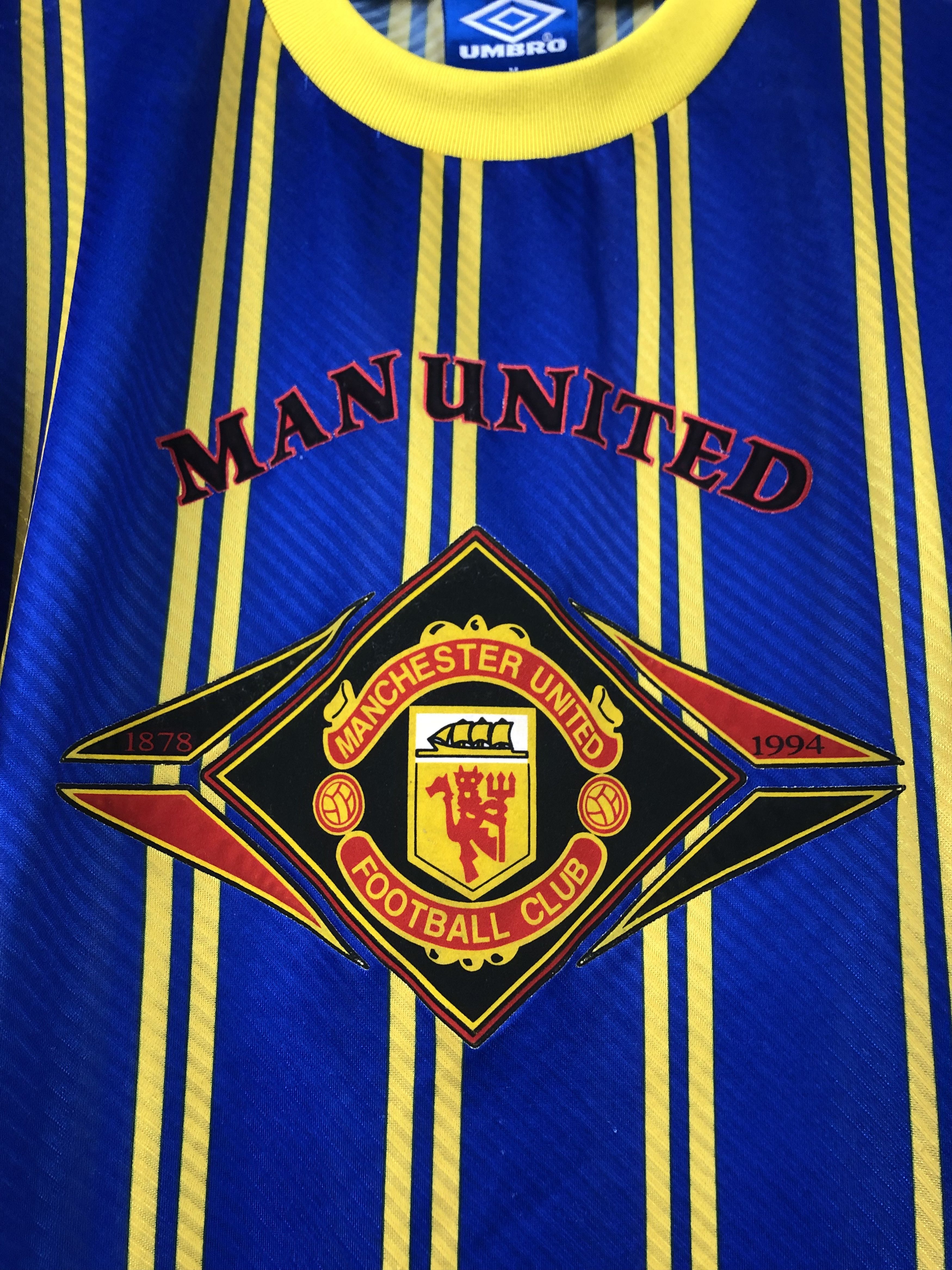 Umbro Vintage 90's Manchester United Football Shirt Soccer Jersey Size US M / EU 48-50 / 2 - 5 Thumbnail