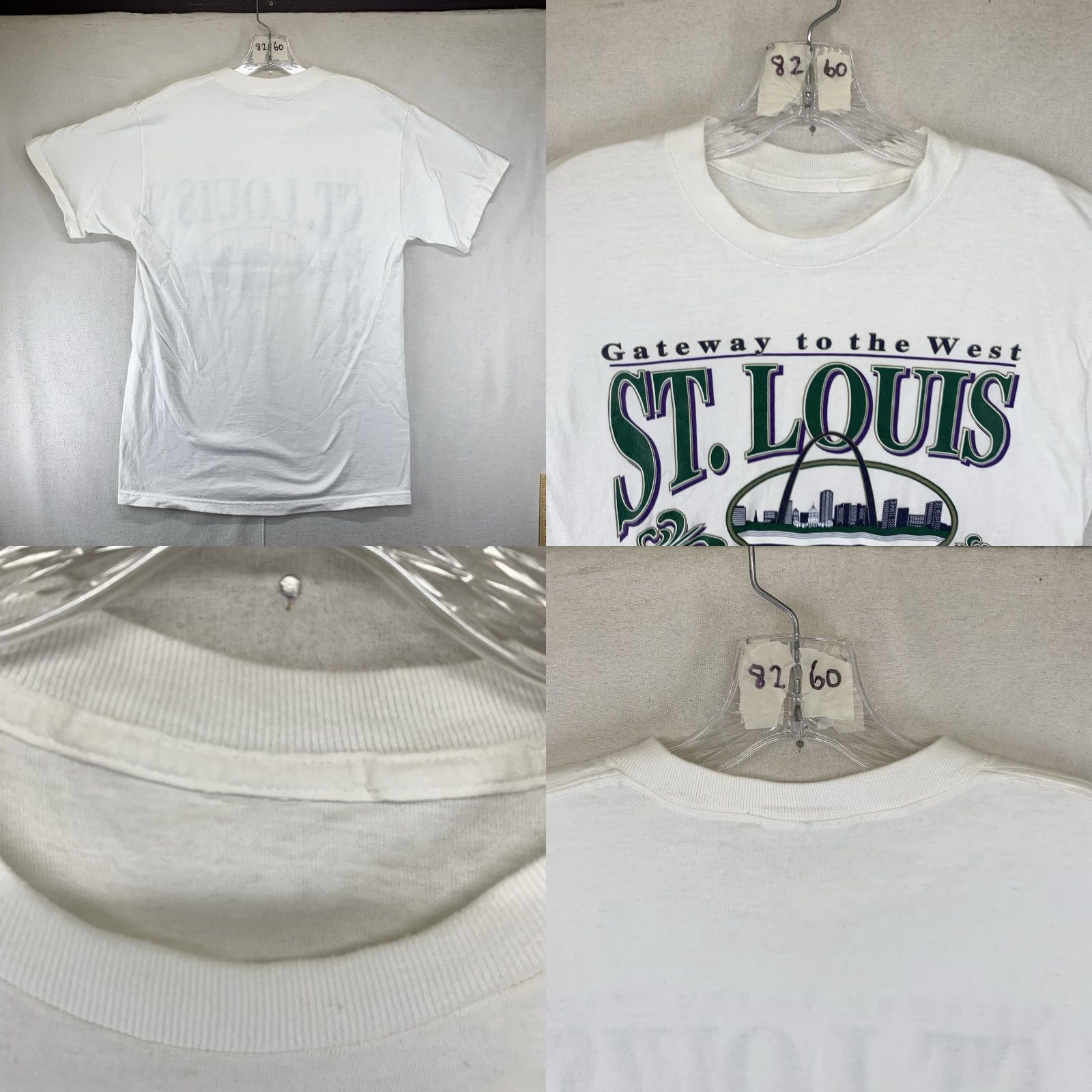 Delta VINTAGE 90s Delta St. Louis Shirt Oversized S Graphic Logo Jefferson Memorial Gateway Arch Mens Size US S / EU 44-46 / 1 - 8 Thumbnail