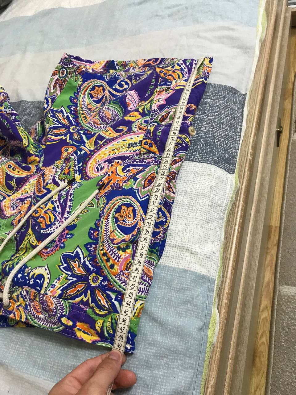 Polo Ralph Lauren 🔥 Polo Ralph Lauren 90s Vintage Swim Shorts Art Logo Y2K Size US 34 / EU 50 - 7 Thumbnail