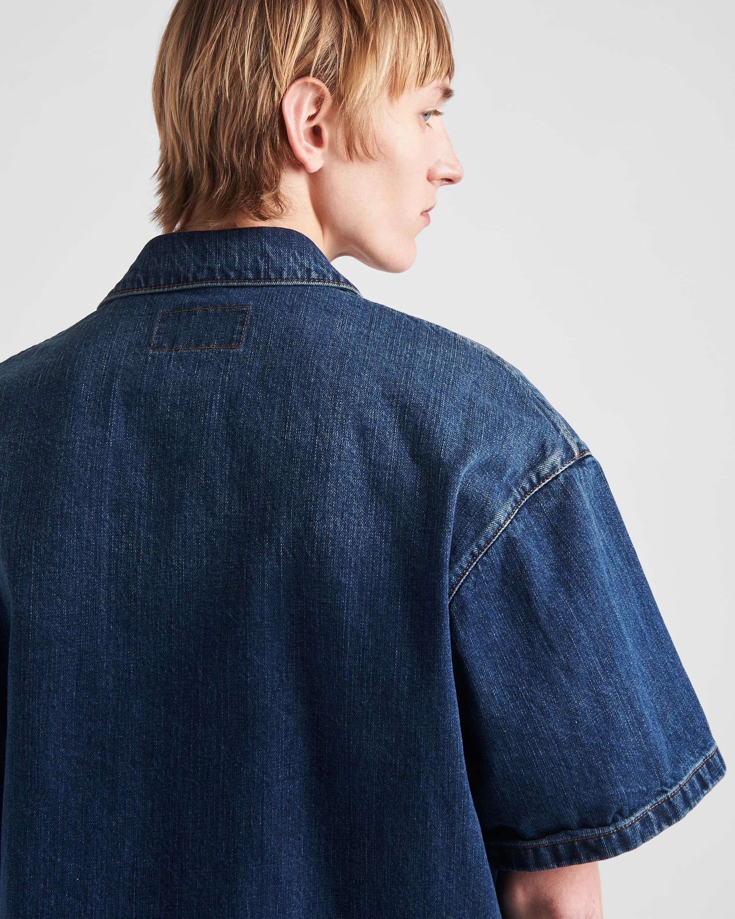 Prada o1w1db10426 Denim Shirt in Blue Size US L / EU 52-54 / 3 - 4 Thumbnail