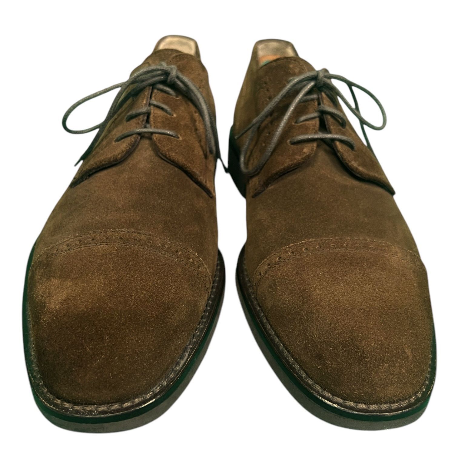Bruno Magli Bruno Magli Talbot Lace Up Brown Suede Oxfords Men's 10.5 Size US 10.5 / EU 43-44 - 2 Thumbnail