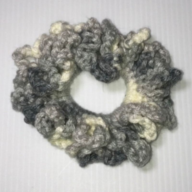 Handmade NWT Multicolor Handmade Crocheted Hair Scrunchie Size ONE SIZE - 2 Thumbnail