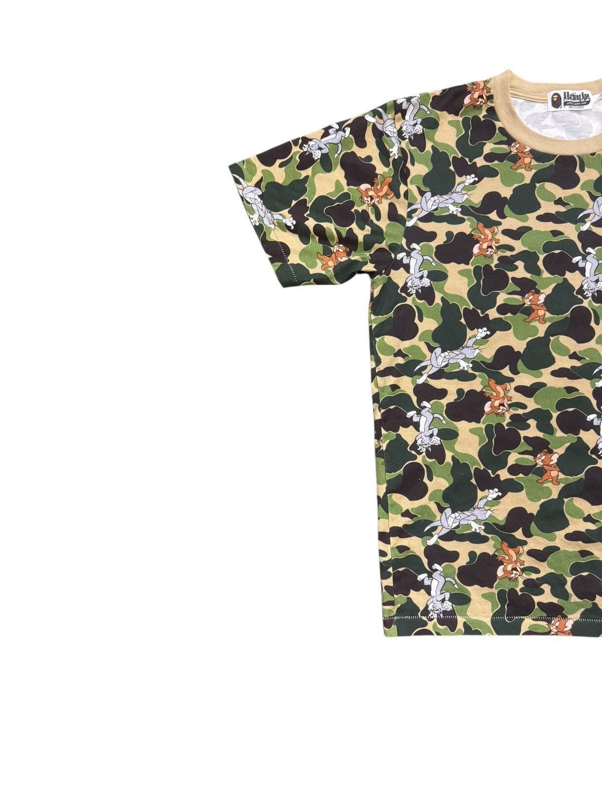 Bape BAPE Tom and Jerry Camo Tee Green Medium Size US M / EU 48-50 / 2 - 6 Thumbnail