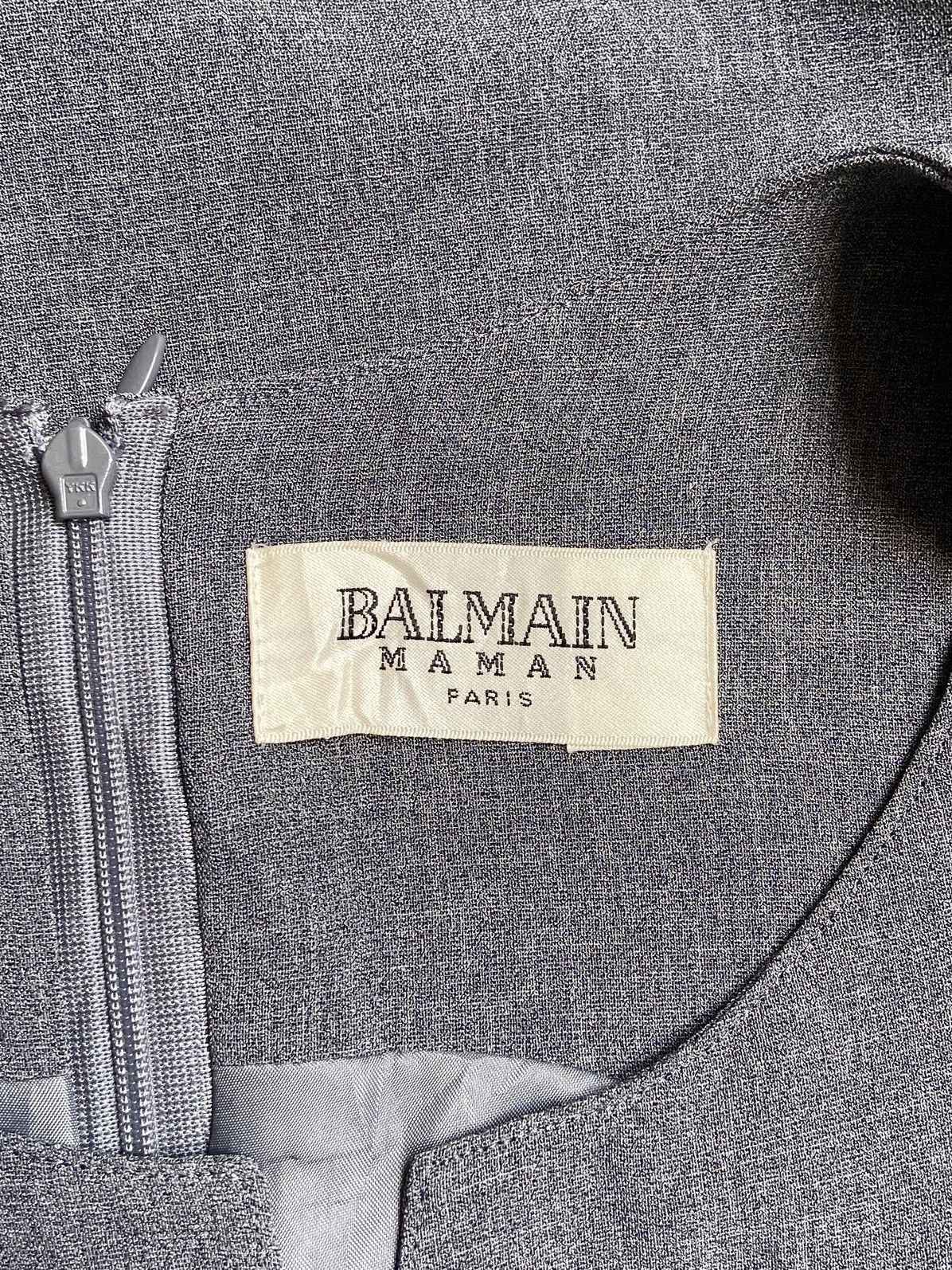 Balmain BALMAIN Grey Dress Size S / US 4 / IT 40 - 6 Thumbnail