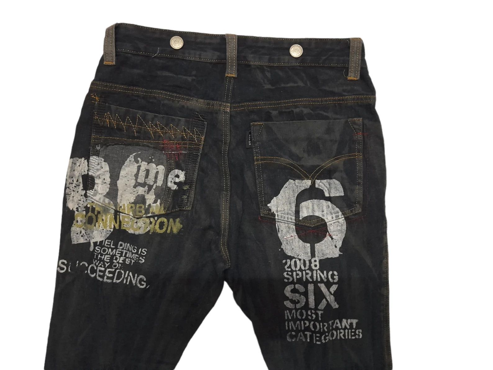 Seditionaries Aston Punk Denim Distressed (E122) W30 Size US 30 / EU 46 - 3 Thumbnail