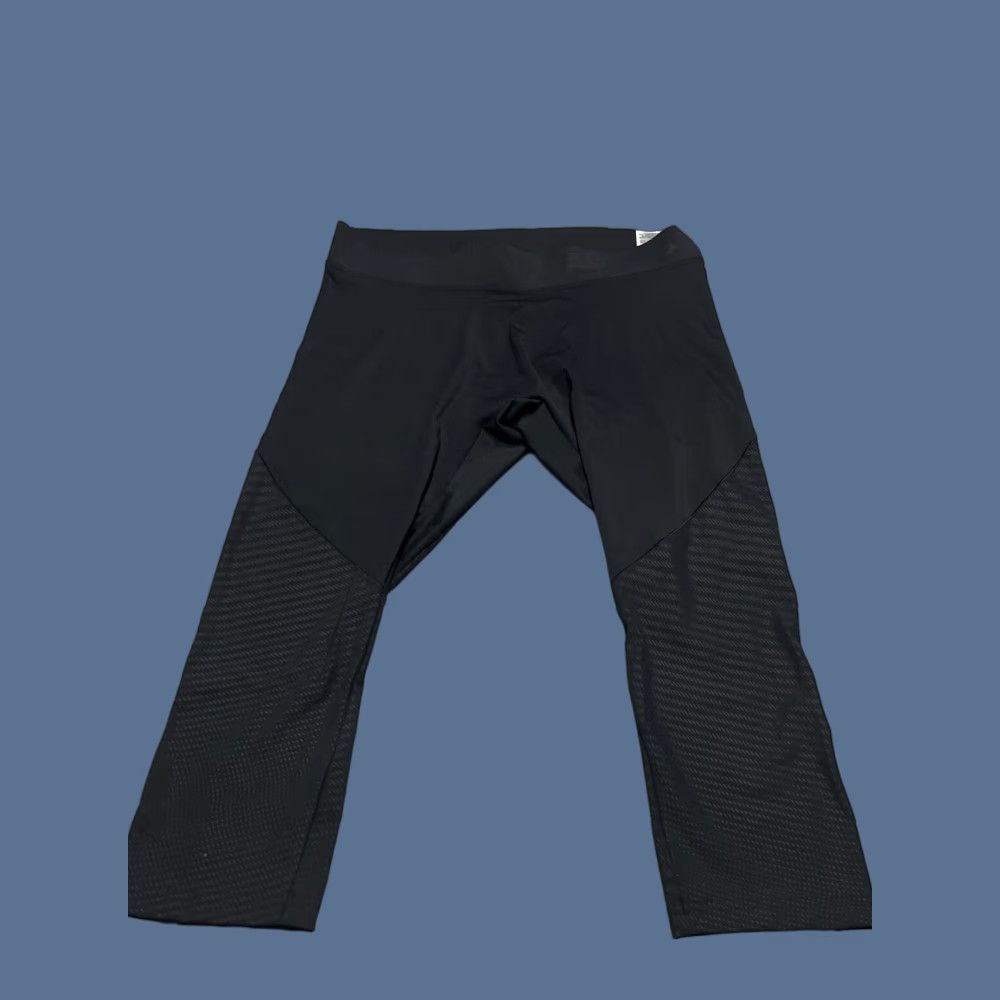 Adidas NWT Adidas ASK TEC TIG 34 2XL Crop Compression Leggings Women Black Cropped Knit? Size 40" / US 18 - 1 Thumbnail