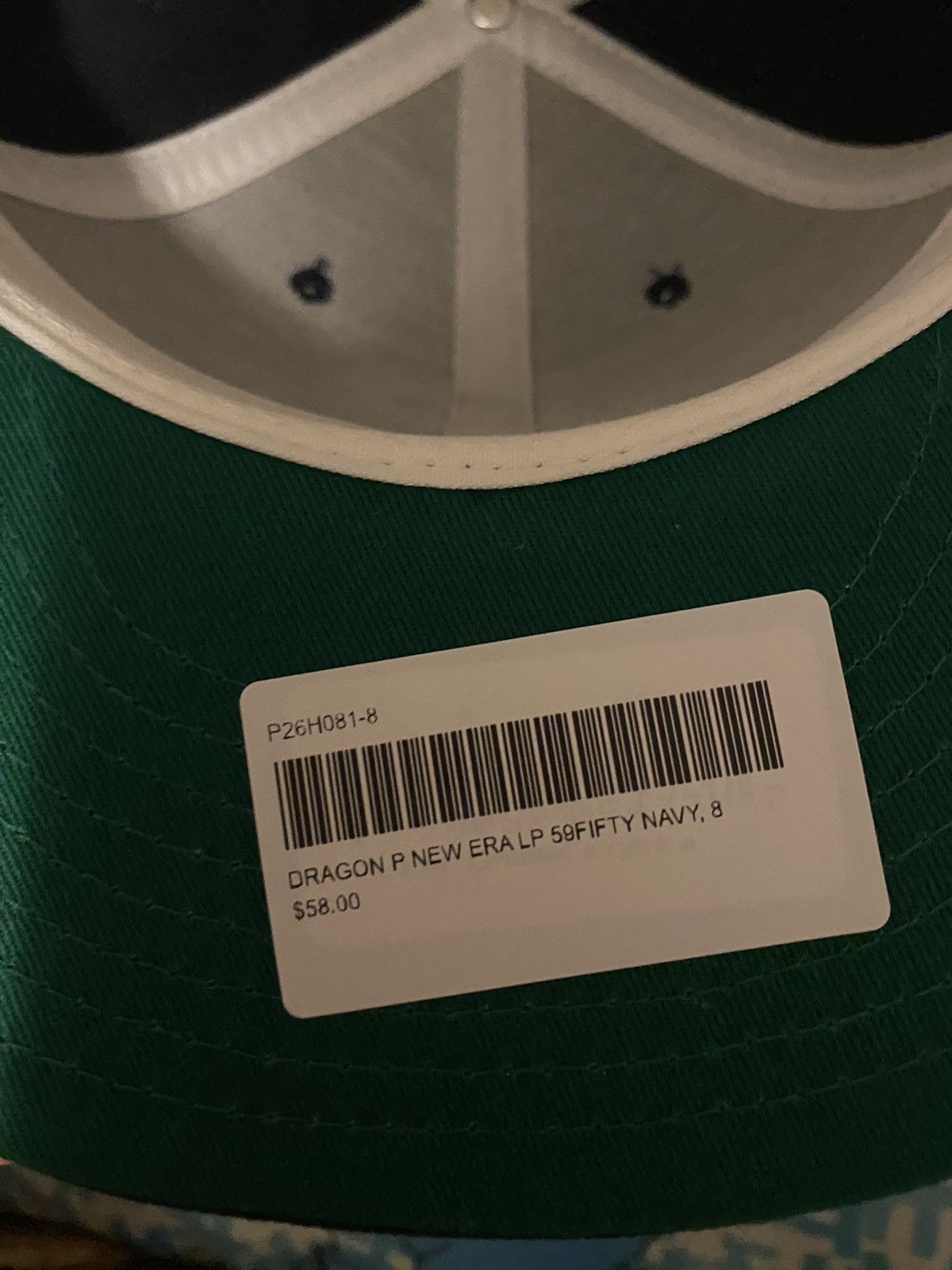 Palace Dragon P New Era LP 59FIFTY Cap Navy Size 8