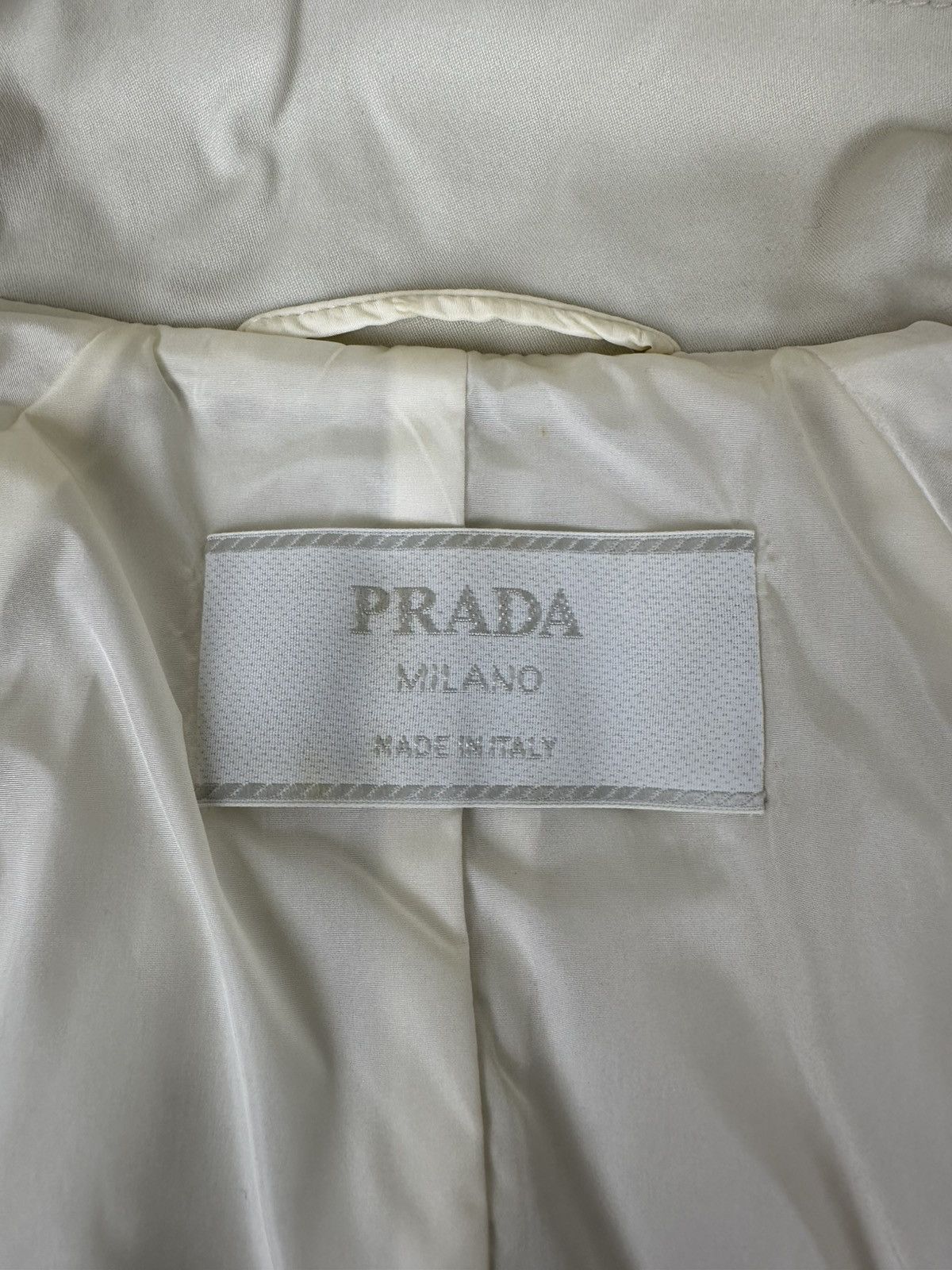 Prada Prada - S/S1999 Zip-Up Soft Shell Rider Jacket - Ivory White Size M / US 6-8 / IT 42-44 - 18 Thumbnail