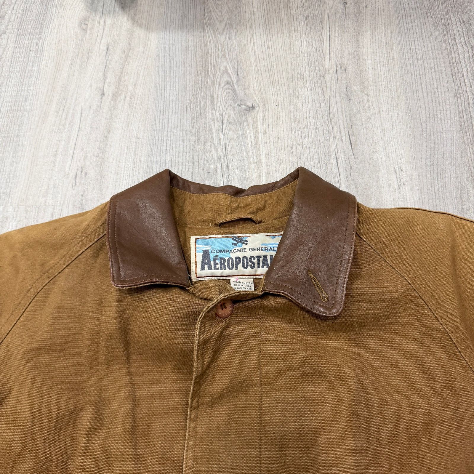 Aeropostale Vintage Aeropostale Chore Long Coat Extra Small Tan 80s Size US XS / EU 42 / 0 - 3 Thumbnail