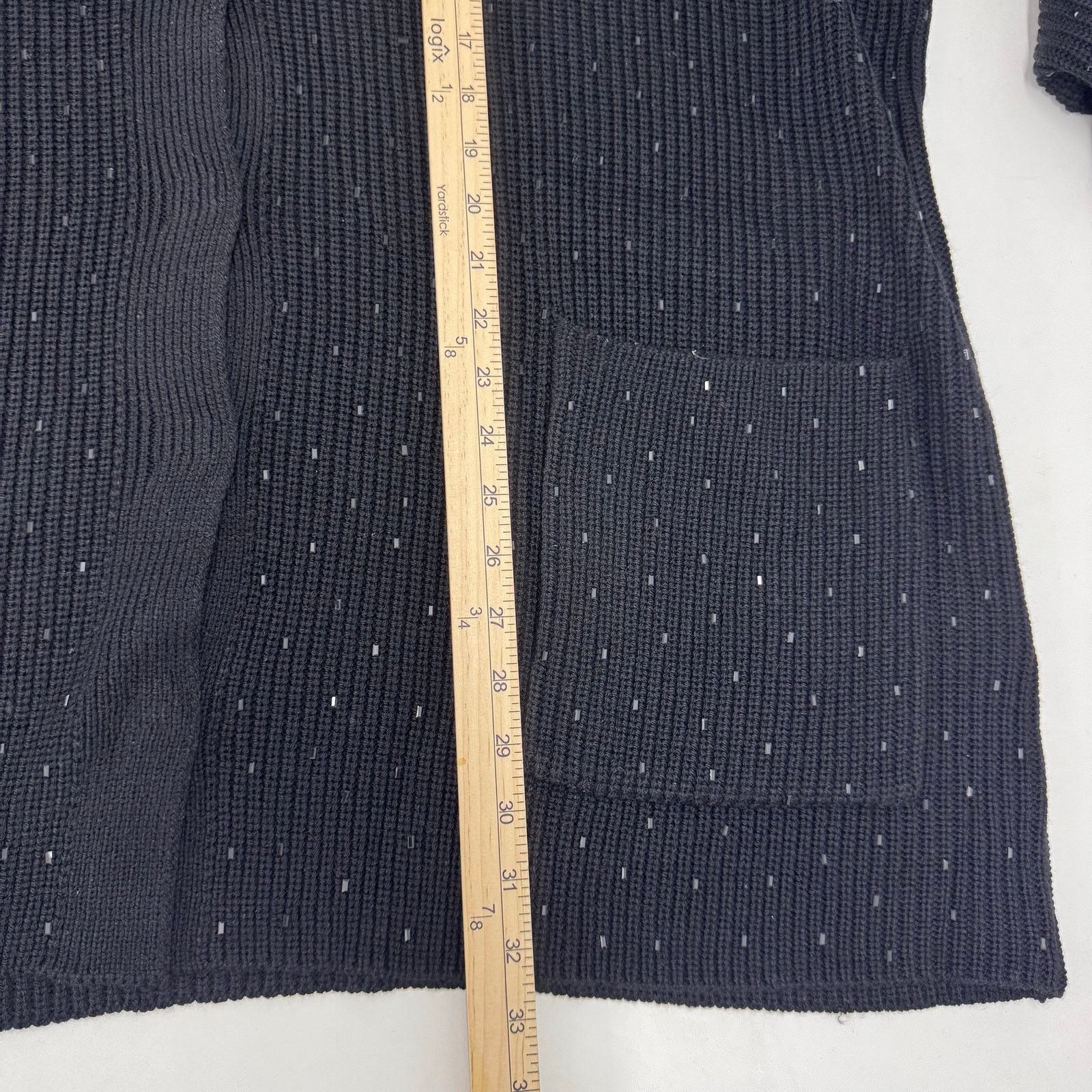 Marina Rinaldi Marina Rinaldi Sequin Embellished V-neck Knit Cardigan 20-22 Size 3XL / US 20-22 - 9 Thumbnail