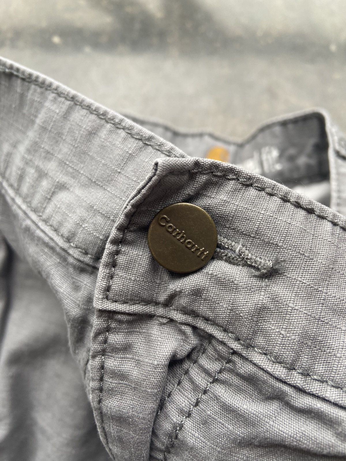 Carhartt Vintage Baggy Y2K Grey Carhartt Work Shorts Size 36 Size US 36 / EU 52 - 3 Thumbnail