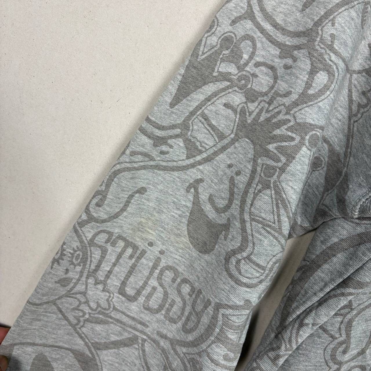 Stussy Vintage Stussy AOP Cartoon Character Sweatshirt Gray L Rare Size US L / EU 52-54 / 3 - 10 Thumbnail