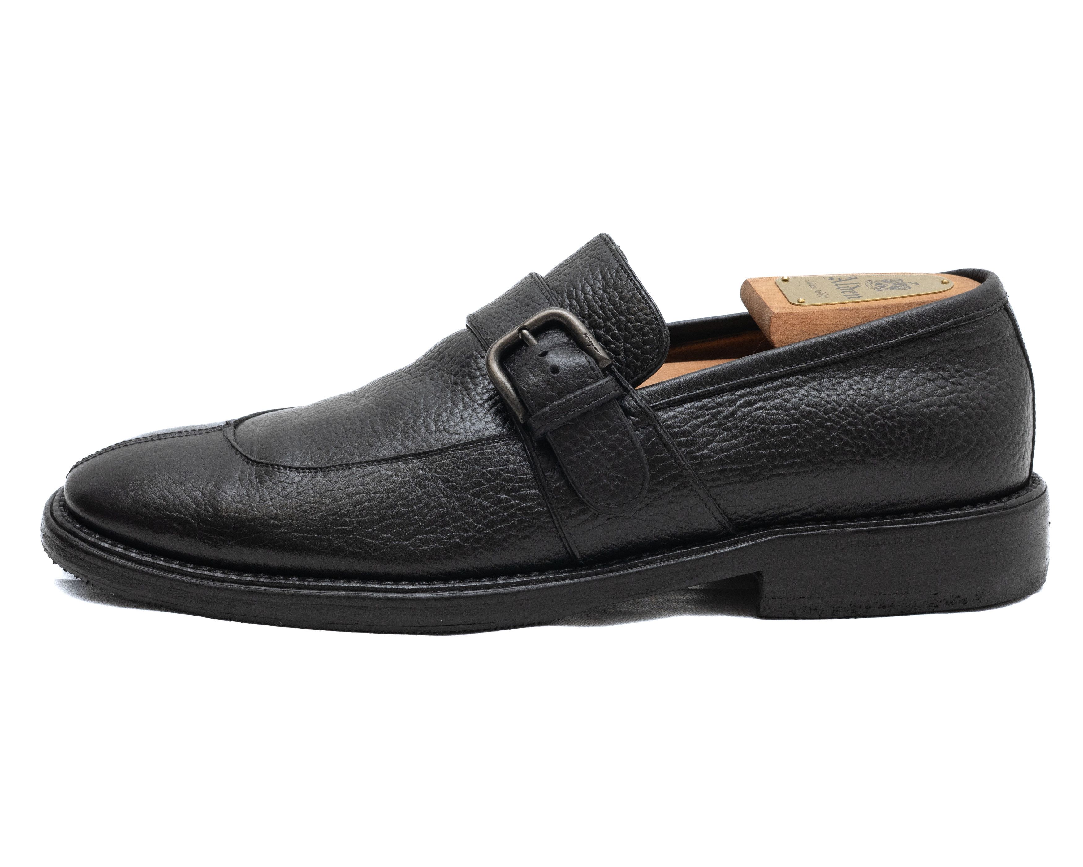 Salvatore Ferragamo SALVATORE FERRAGAMO Vintage Grained Leather Monks Size US 8.5 / EU 41-42 - 2 Thumbnail