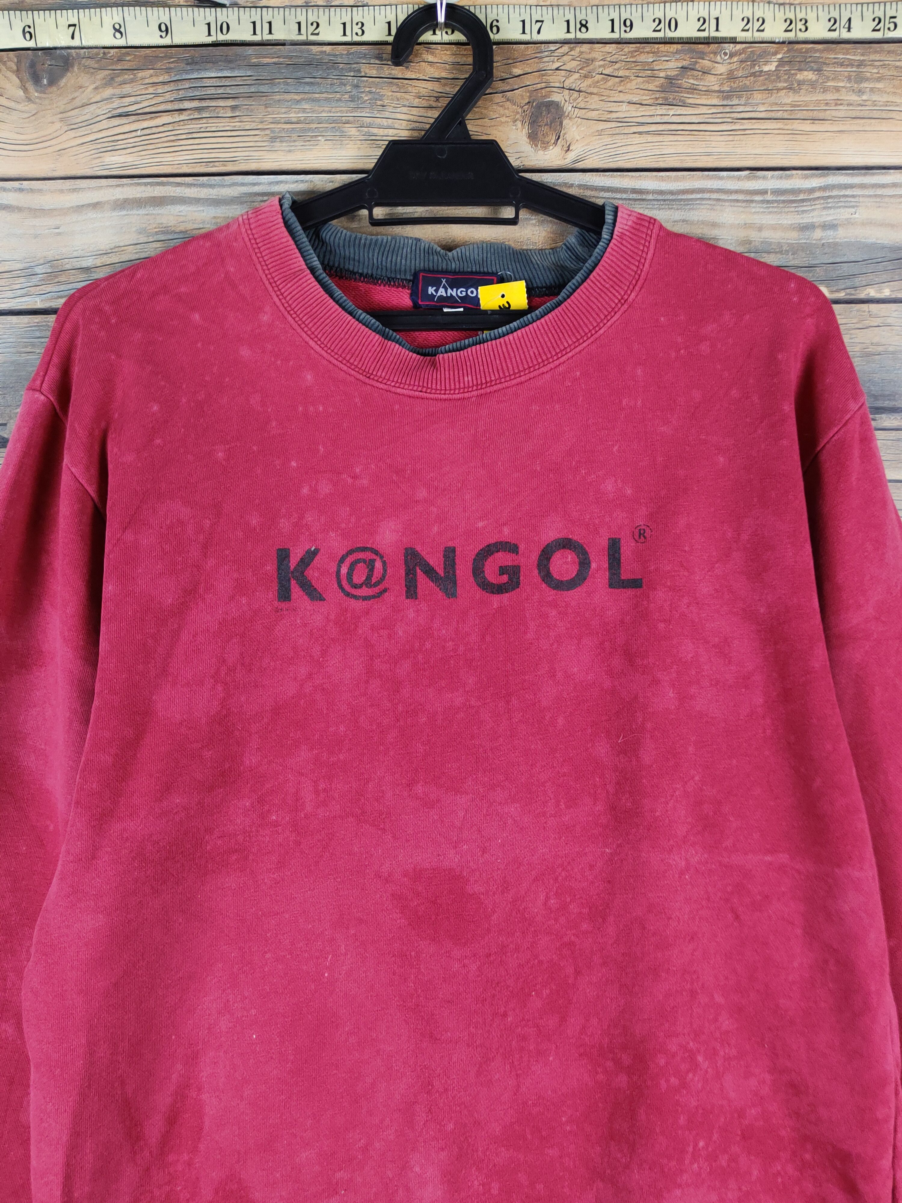 Japanese Brand × Kangol × Vintage Kangol Red Faded vintage Sweatshirts #W1931 Size US M / EU 48-50 / 2 - 2 Thumbnail
