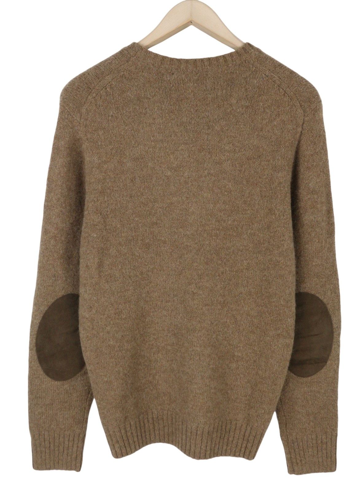 Ralph Lauren BROWN S Wool Alpaca Elbow Patch Pullover 86933 Size US S / EU 44-46 / 1 - 2 Thumbnail
