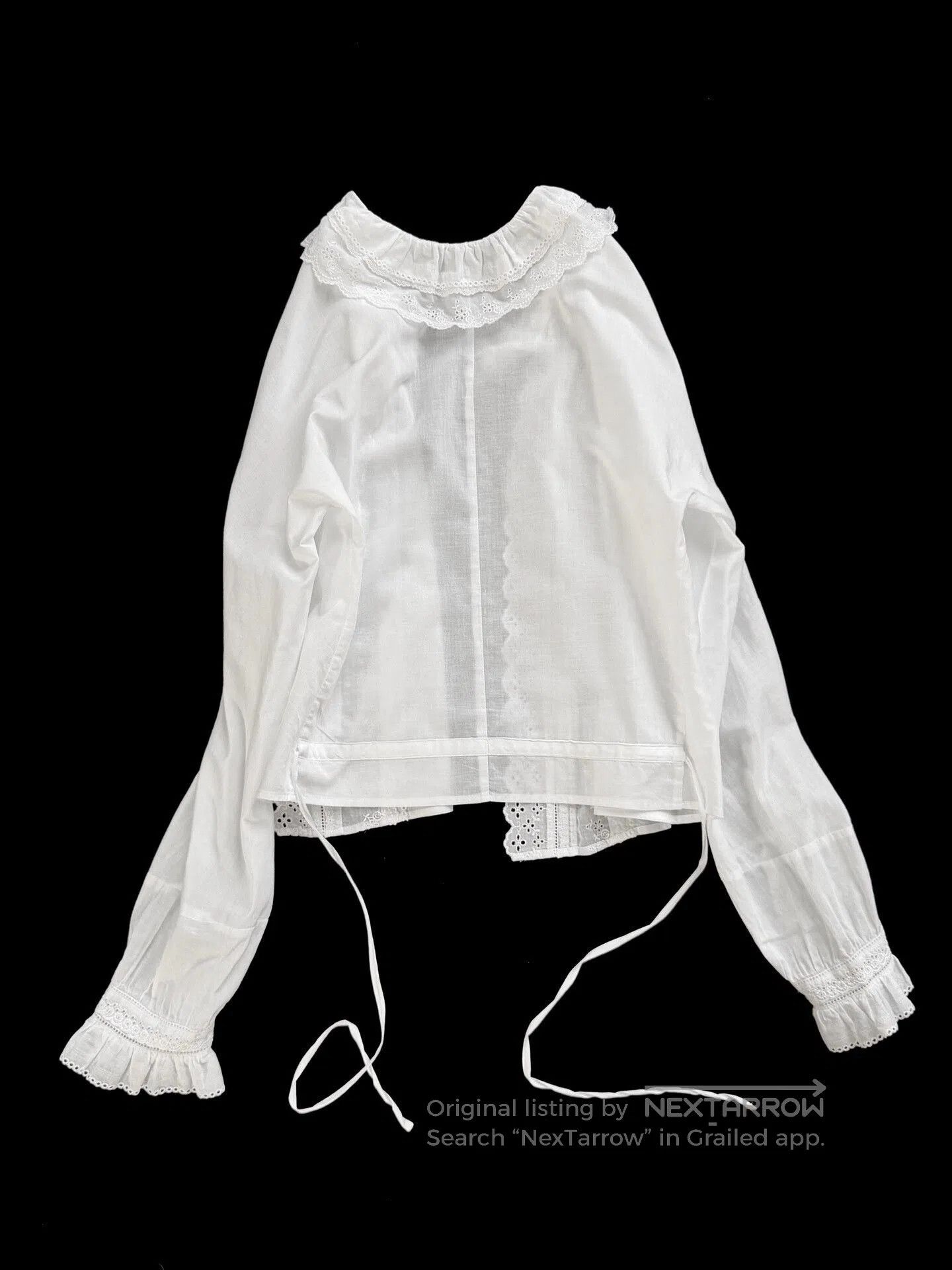 Comme des Garcons Comme des Garçons Lace Tie Top. Size M / US 6-8 / IT 42-44 - 6 Thumbnail