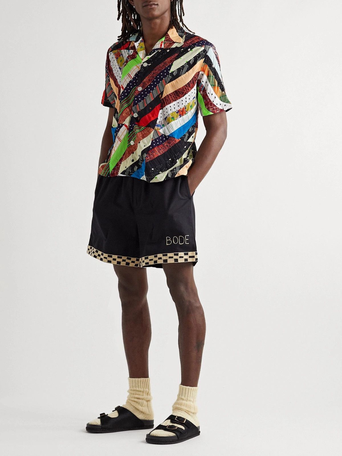 Bode o1tko10825 Patchwork Woven Shirt in Multicolor Size US S / EU 44-46 / 1 - 2 Thumbnail
