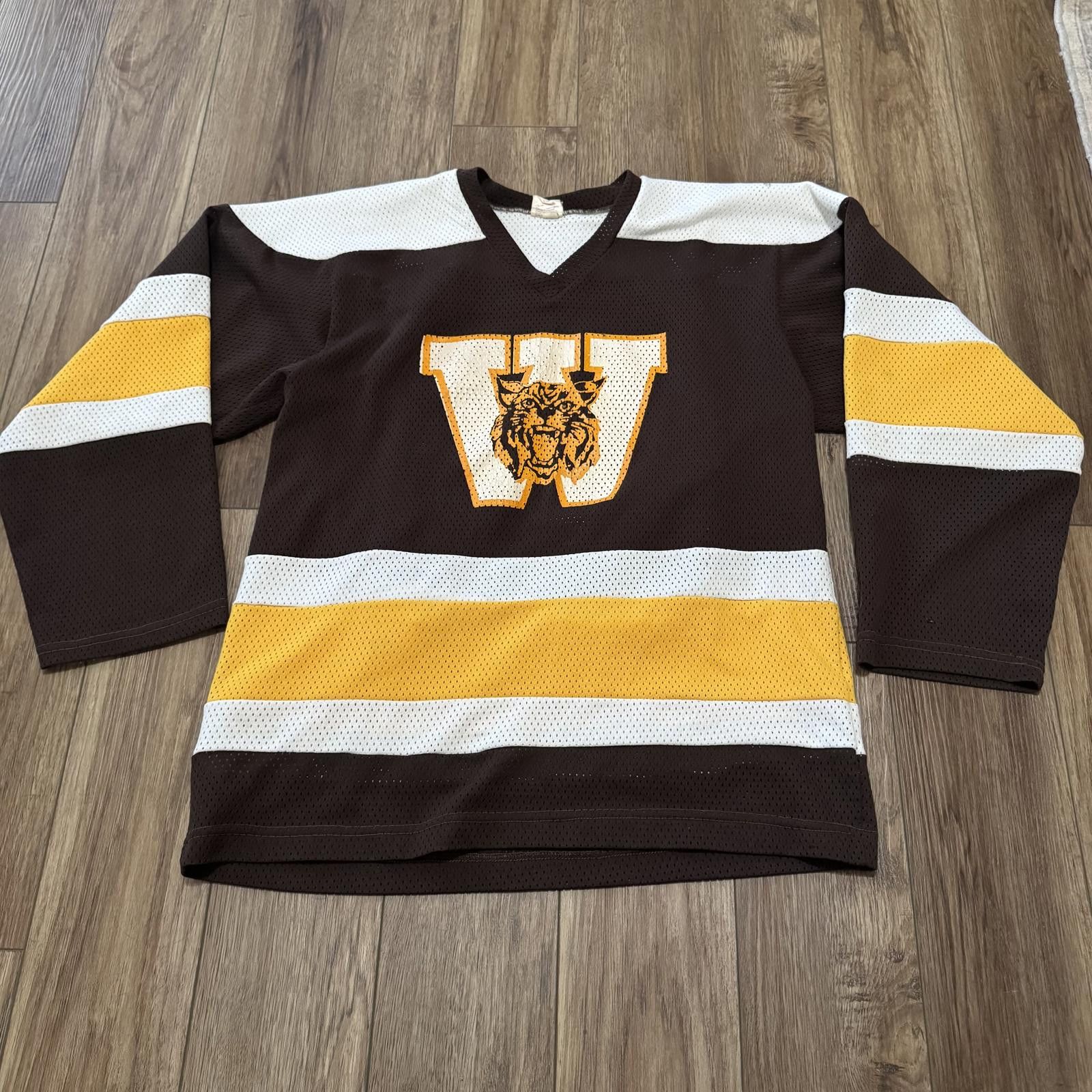 Other Vintage 70s 80s Hockey Jersey Sweater Canada Brown Yellow Size US XL / EU 56 / 4 - 1 Thumbnail