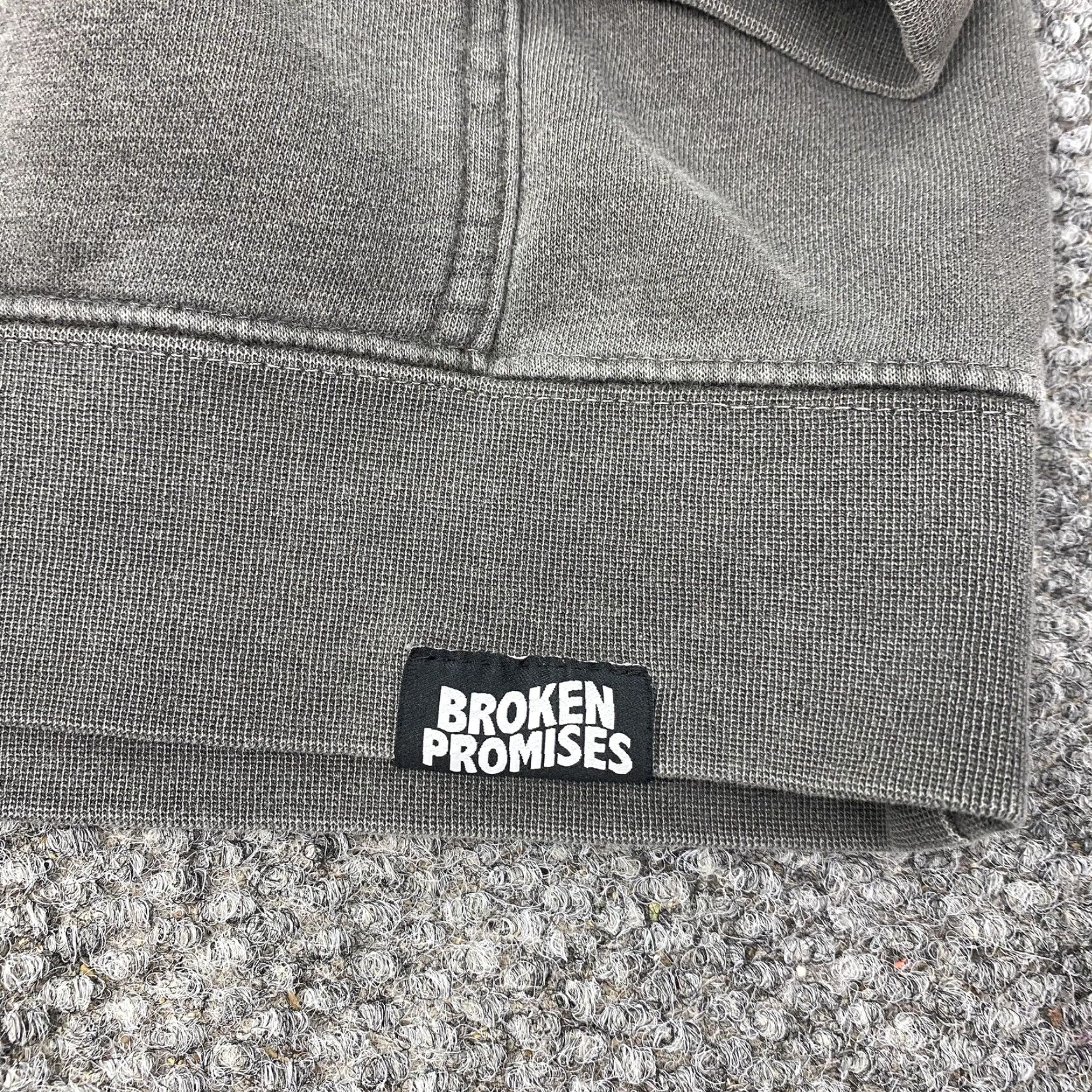 Broken Promises Co. Broken Promises Hoodie Mens Medium Dancing With Death Pullover Graphic Flames Gray Size US M / EU 48-50 / 2 - 3 Thumbnail