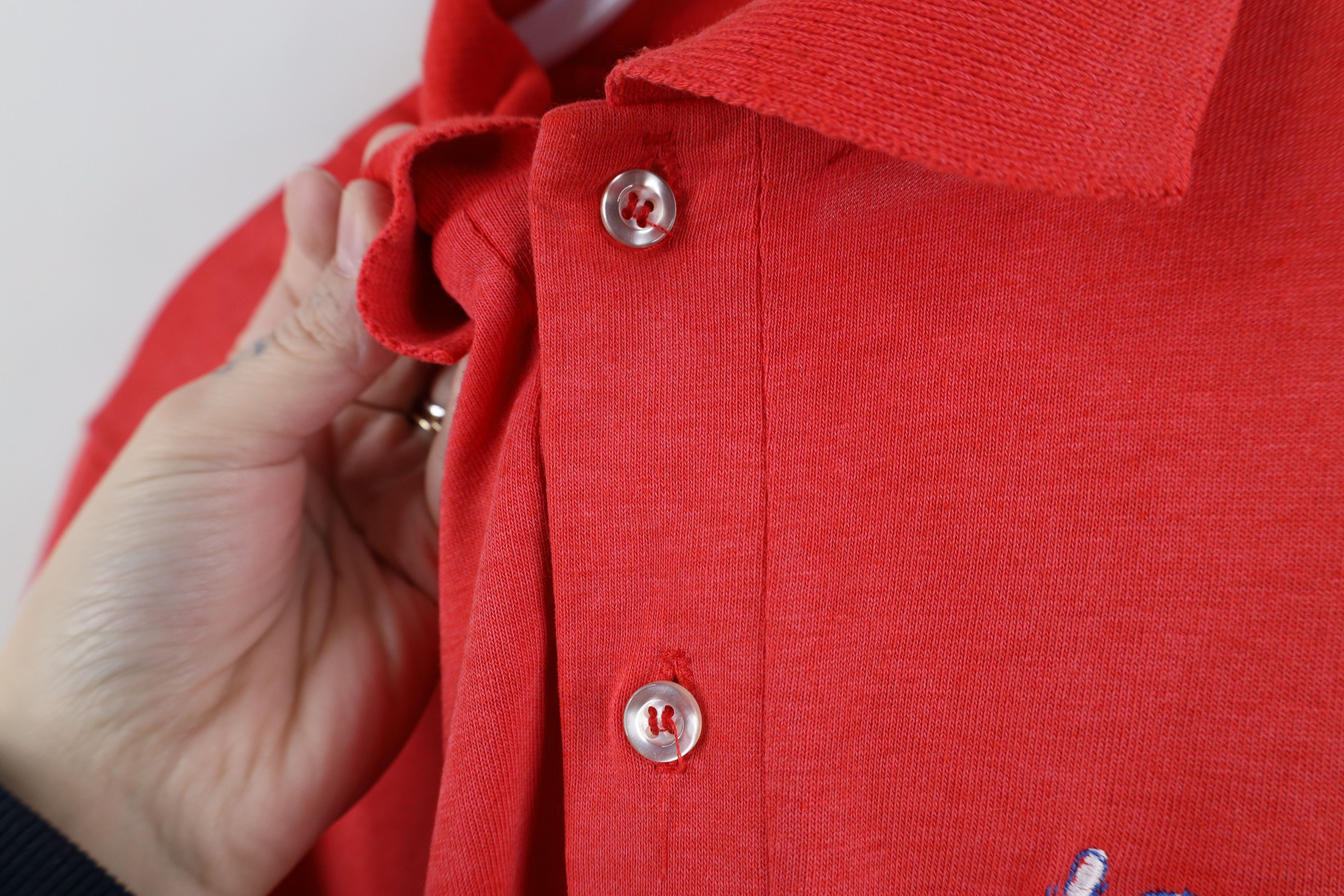 Vintage Vintage 90s Minor League Baseball Baseball Polo Red USA Size US L / EU 52-54 / 3 - 5 Thumbnail