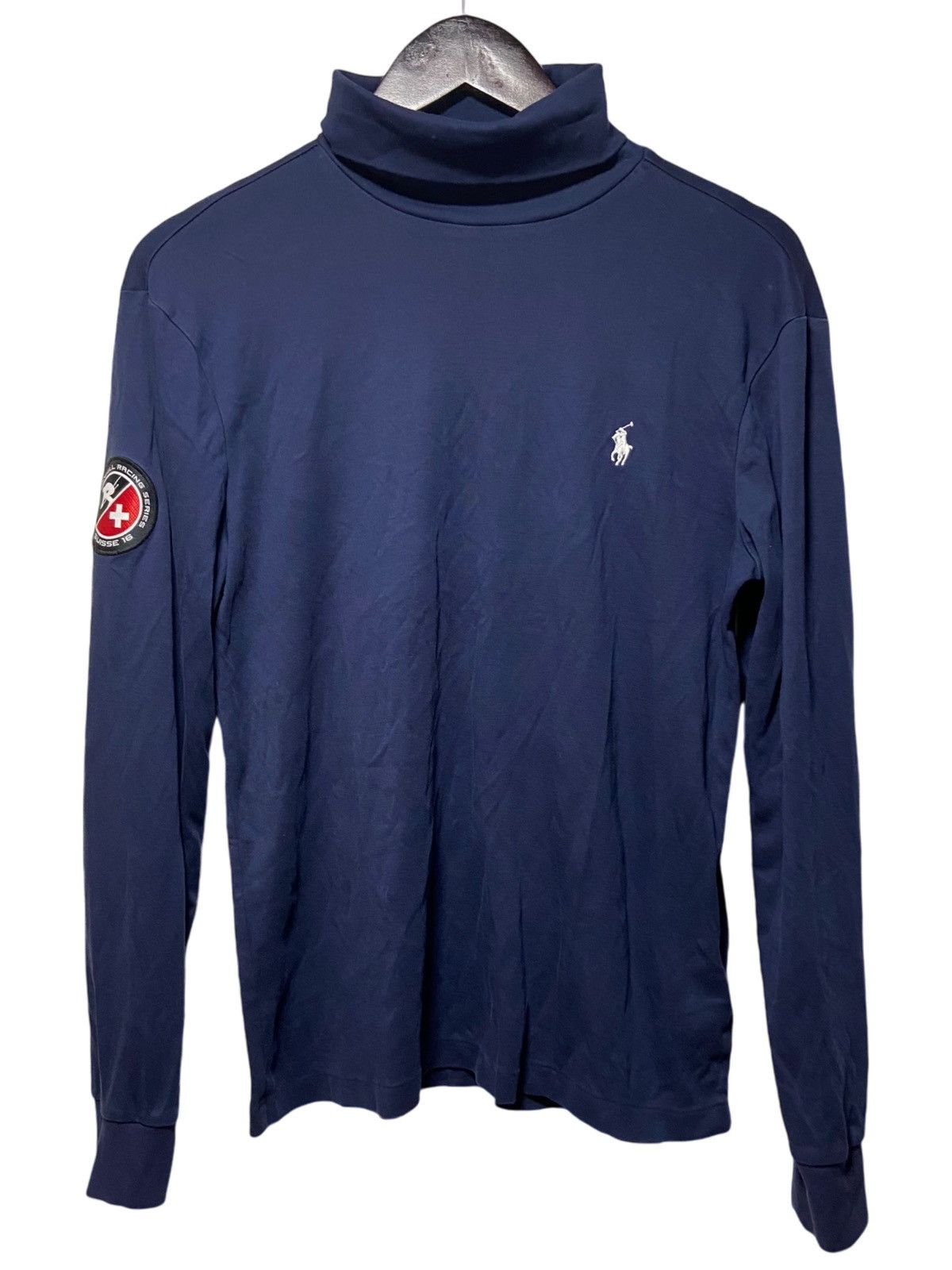 Polo Ralph Lauren × Vintage Polo Ralph Lauren Downhill Racing Turtleneck Sz S Size US S / EU 44-46 / 1 - 1 Thumbnail