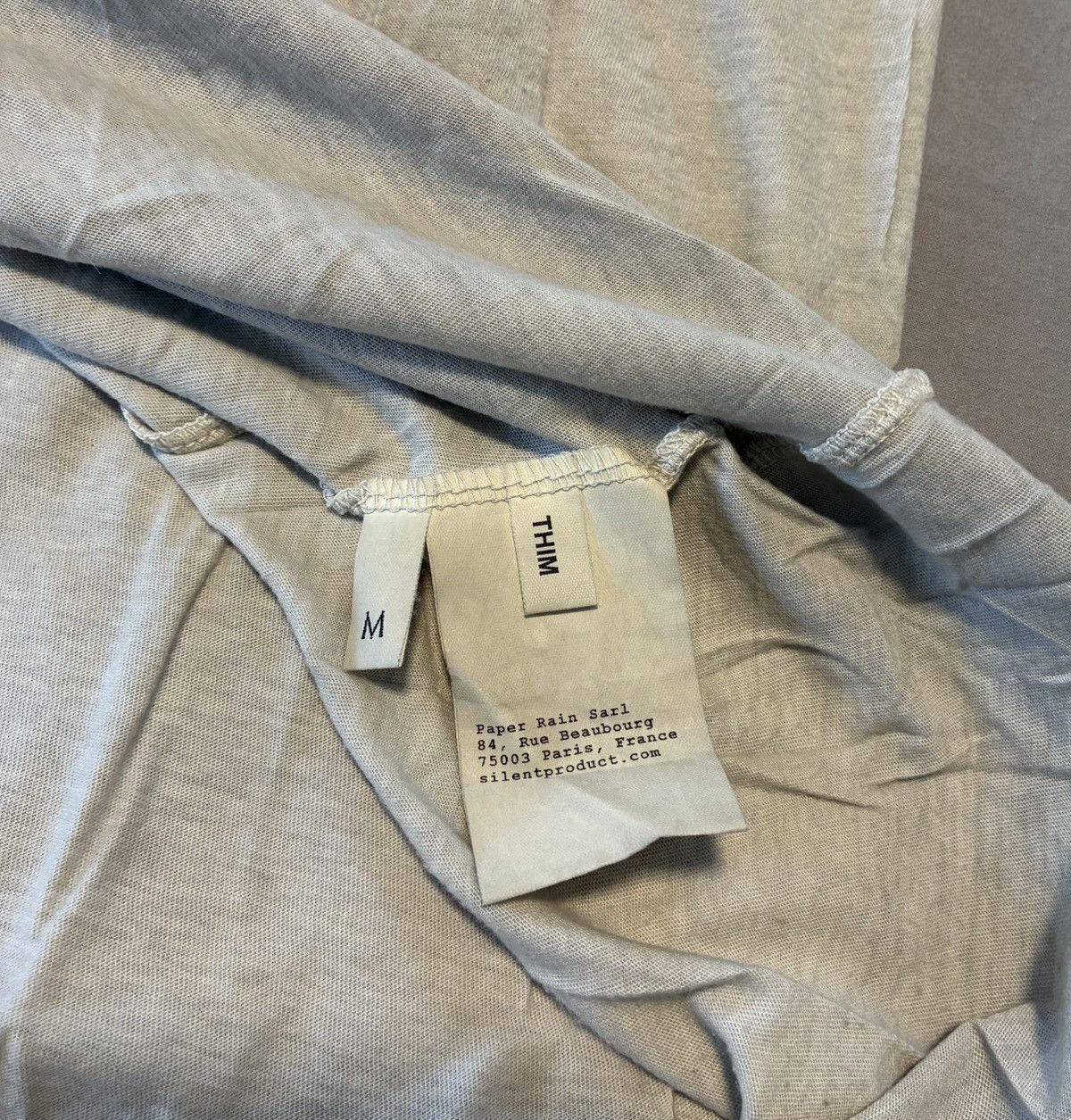 Damir Doma Damir Doma Draped Cowl Short Sleeve Tee in Taupe Size US M / EU 48-50 / 2 - 7 Thumbnail