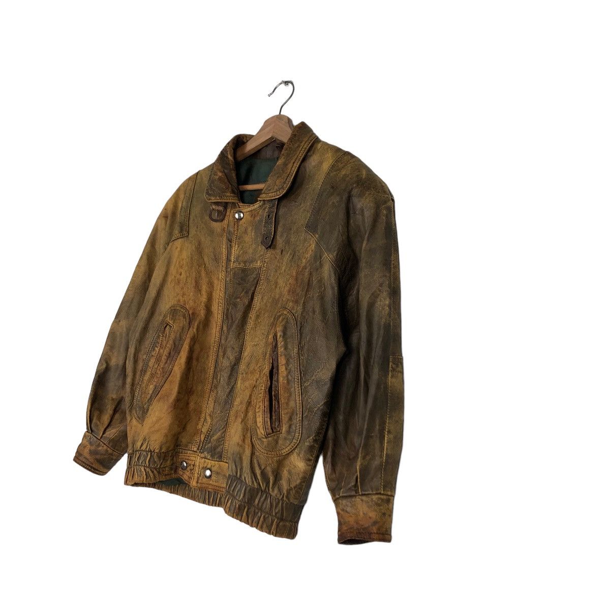Japanese Brand 🔥Fly Biker Leather Jacket Best Factory Japan Issey Miyake Size US S / EU 44-46 / 1 - 2 Thumbnail