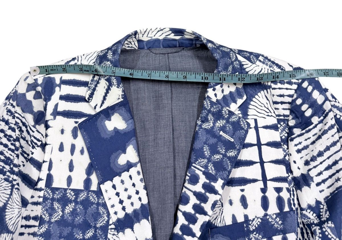 Lands' End Vtg💥Land’s End Shibori Tie Dye Classic Fit Blazer Jacket Size 44R - 18 Thumbnail