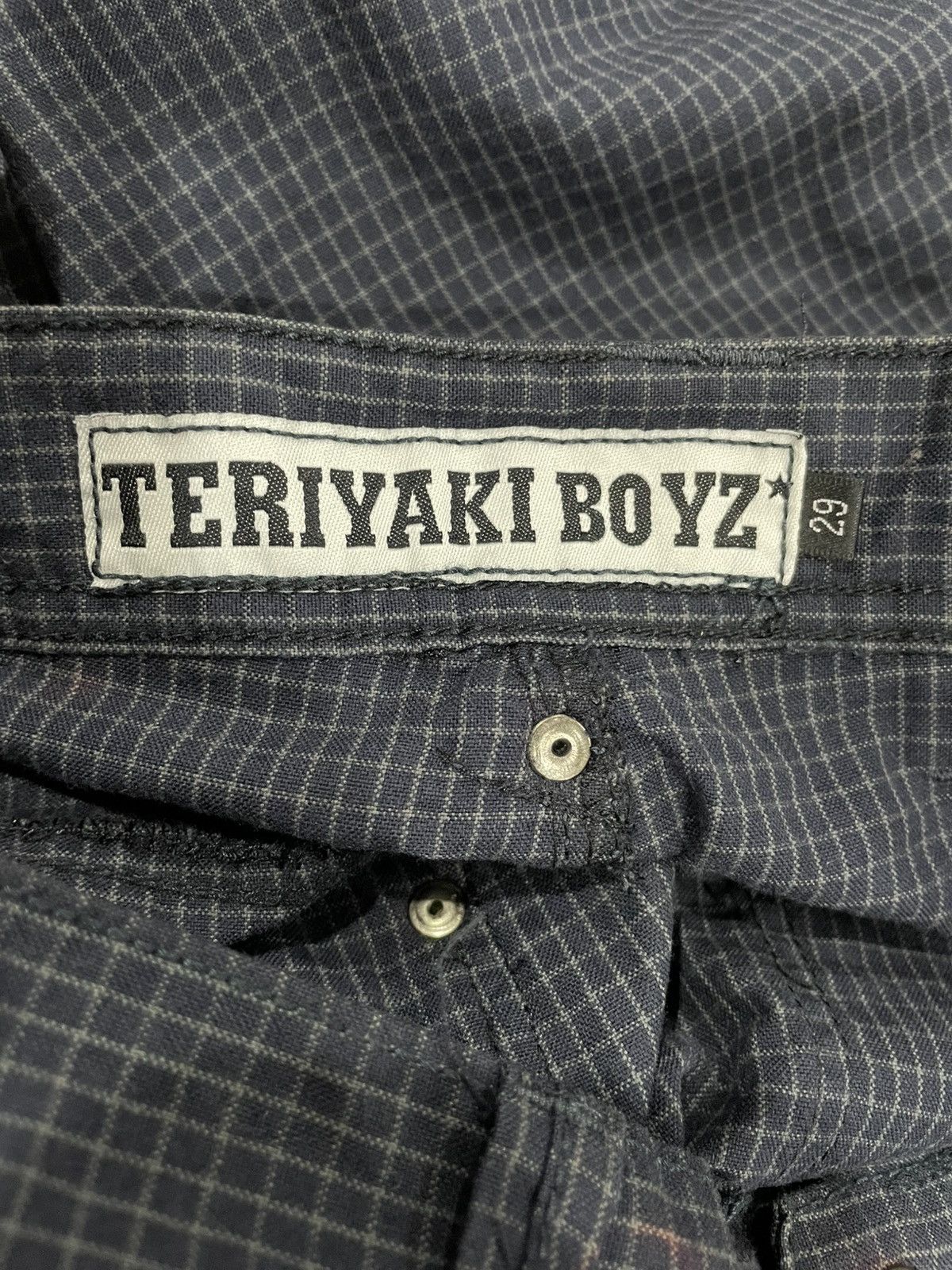 Japanese Brand Teriyaki Boyz⭐️ Fragment Design Checkered Pants Size US 29 - 20 Thumbnail
