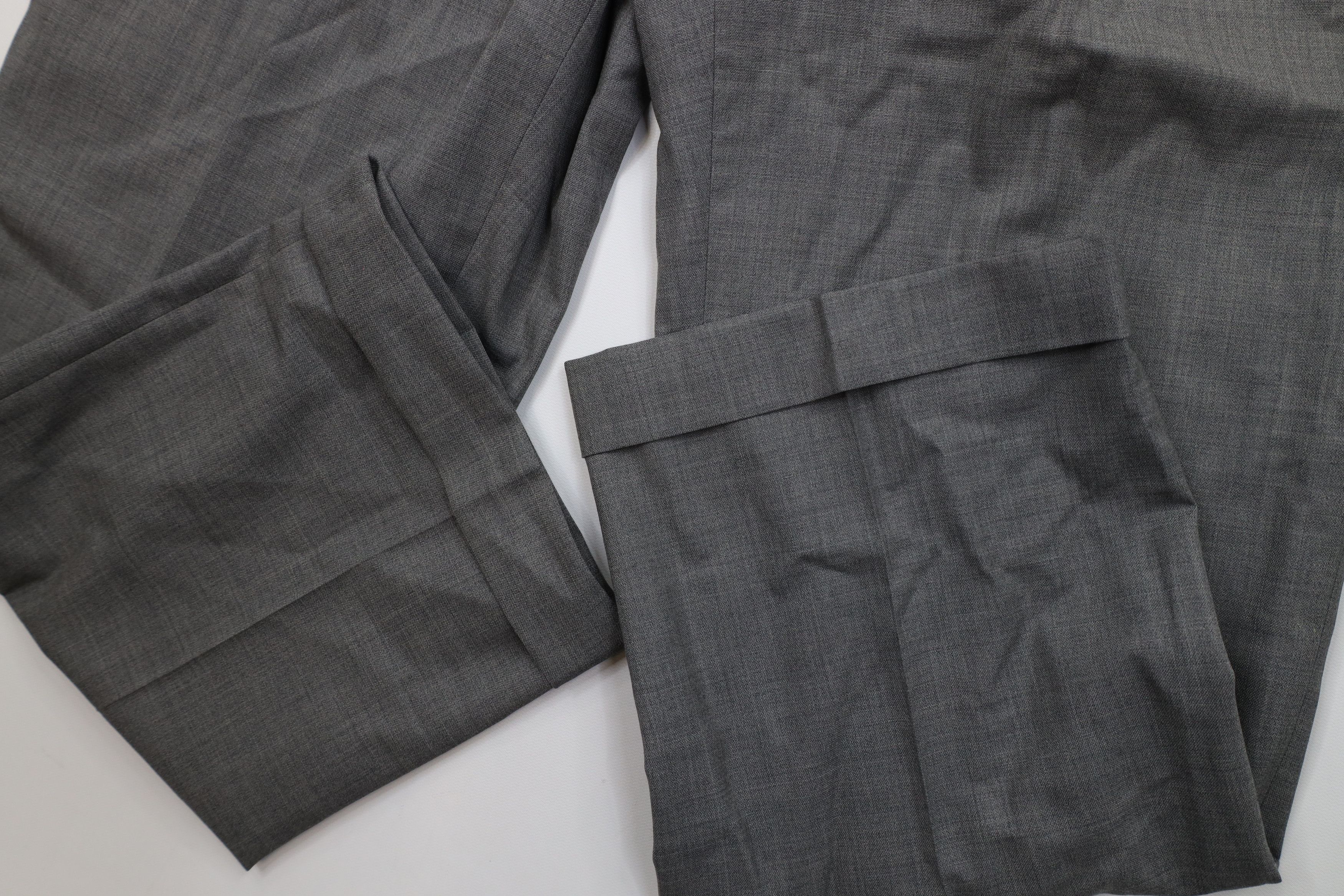 Ralph Lauren Vintage Ralph Lauren Wool Wide Leg Chino Pants Heather Gray Size US 34 / EU 50 - 6 Thumbnail