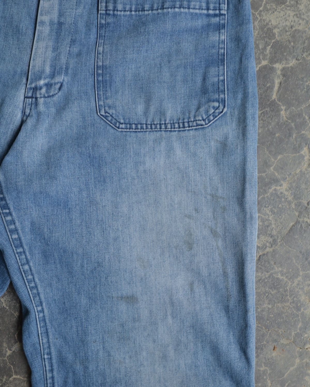 Vintage Vintage USN 70s True Americana Flare Sailor Light Pants Size US 32 / EU 48 - 3 Thumbnail