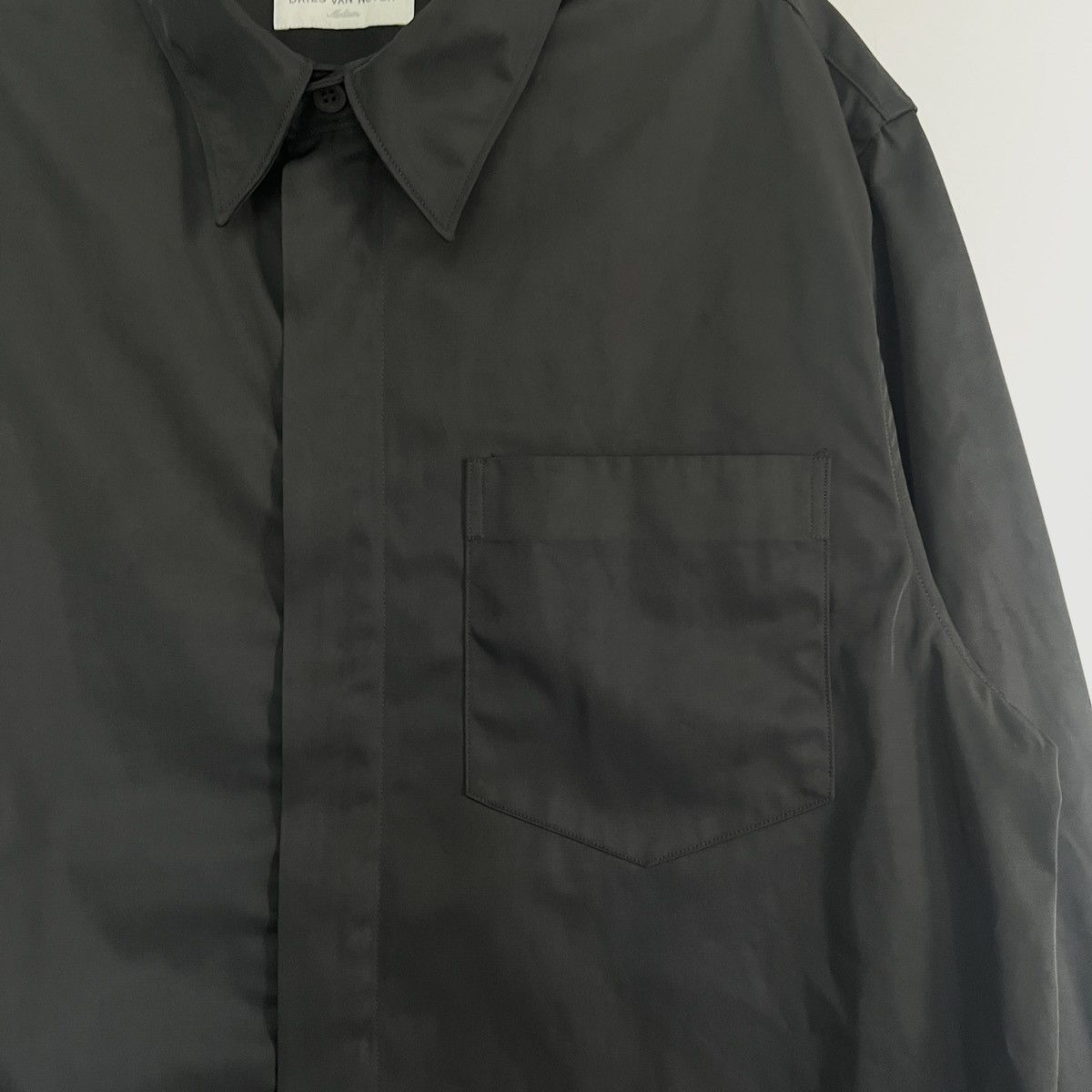Dries Van Noten Dries Van Noten black water repellent nylon overshirt jacket Size US M / EU 48-50 / 2 - 3 Thumbnail