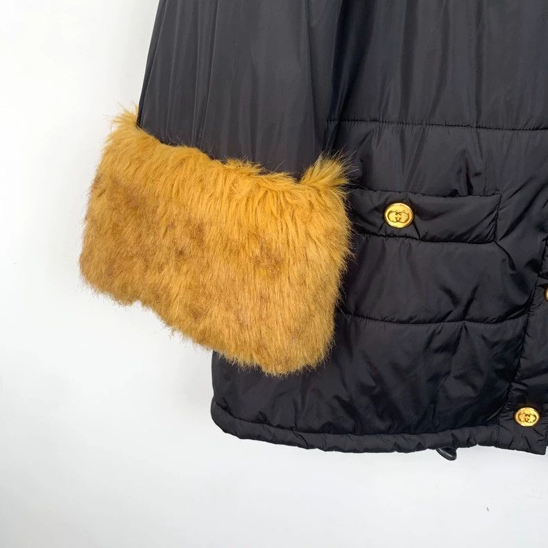 Gucci Gucci Black detachable sleeves fur trim jacket 2501-Nextarr Size US XXS / EU 40 - 4 Thumbnail