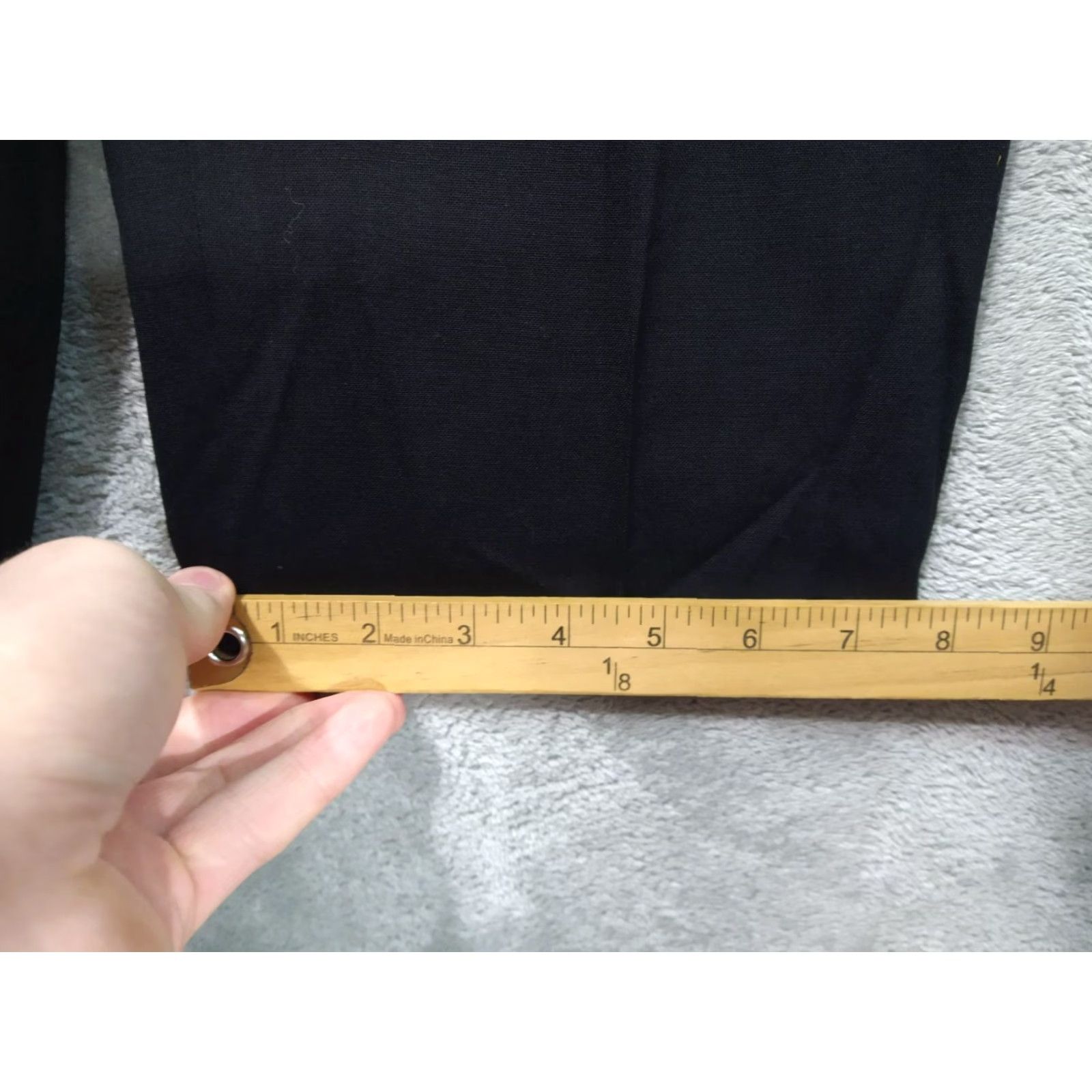 Brooks Brothers VINTAGE Brooks Brothers Dress Pants Womens 14P Petite Black Wool Flat Front High Rise Pants Girls Size 36" / US 14 / IT 50 - 6 Thumbnail