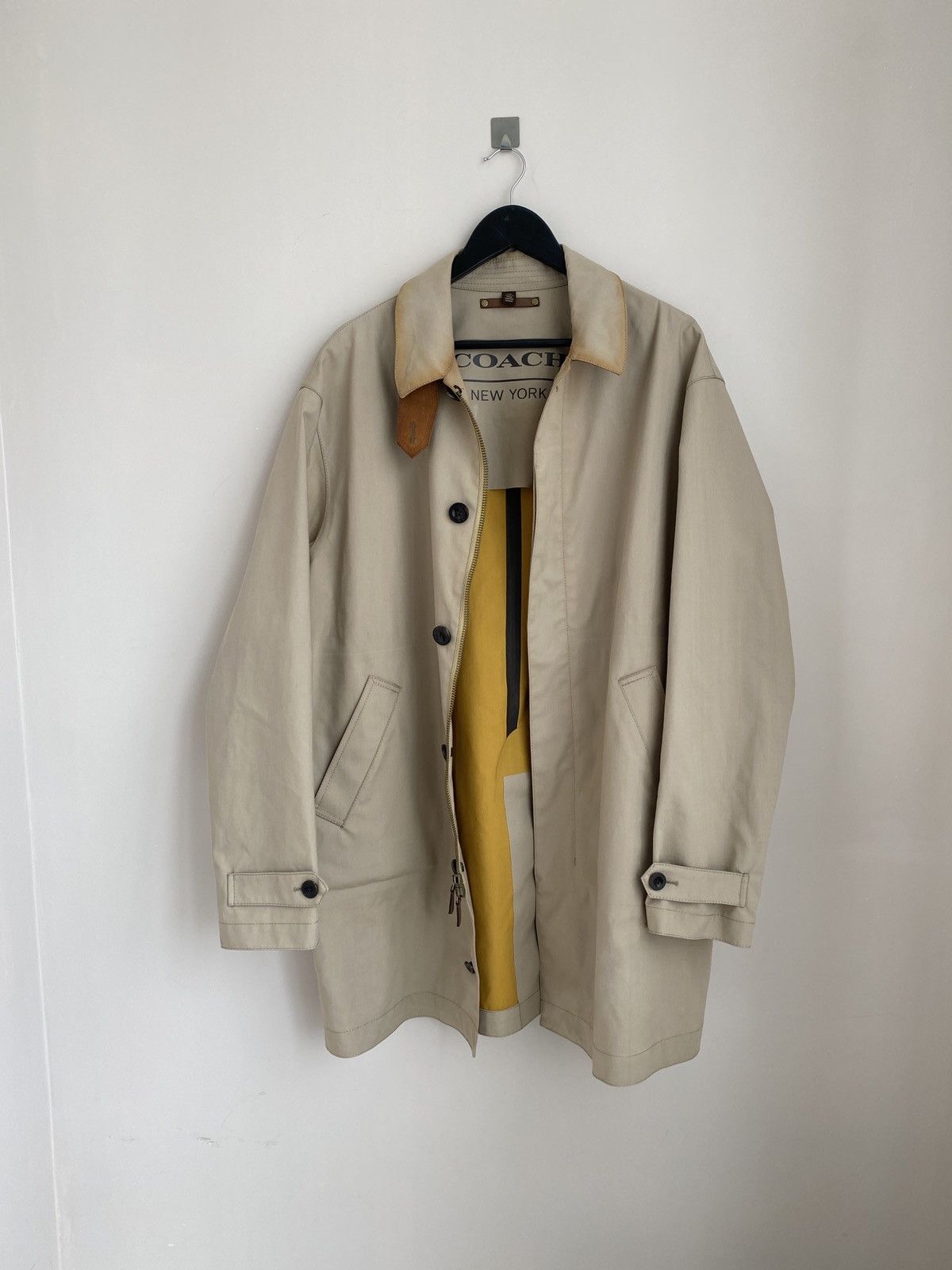 Coach COACH Men’s Light Weight Stone Hudson Car Coat Size US L / EU 52-54 / 3 - 20 Thumbnail