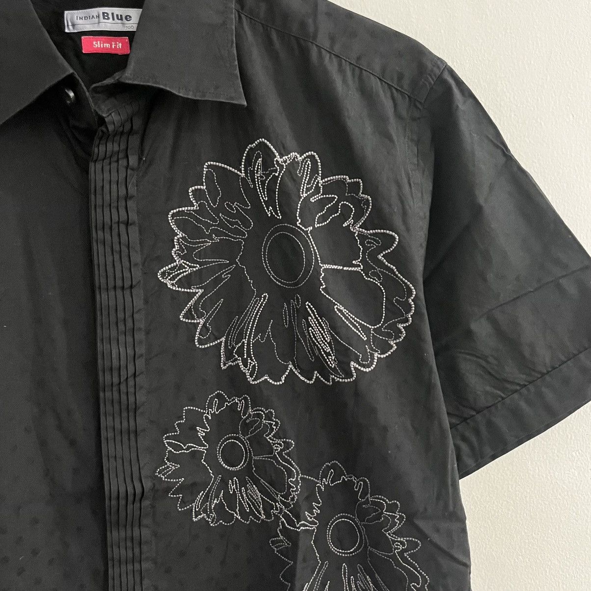 Japanese Brand Indian - Floral Embroidered Short Sleeve Button Up Size US M / EU 48-50 / 2 - 3 Thumbnail