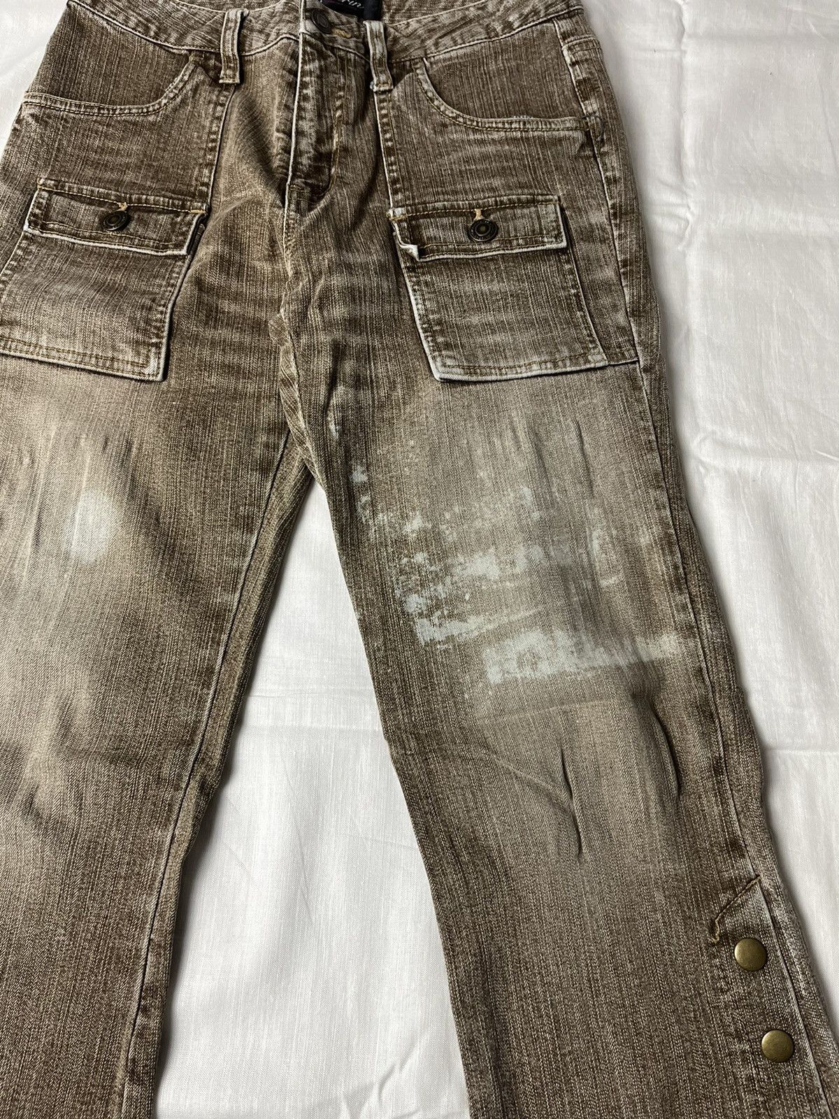 If Six Was Nine Oririn Baker Double Pocket Button Bootcut Jeans Size 28" / US 6 / IT 42 - 5 Thumbnail