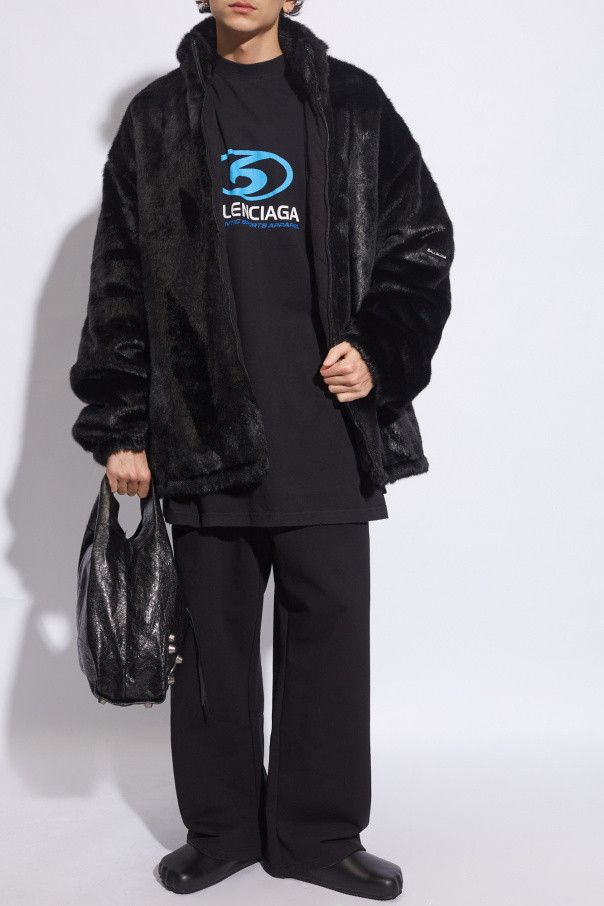 Balenciaga o1mt1gz0924 Zip Up Jacket in Black Size US L / EU 52-54 / 3 - 2 Thumbnail