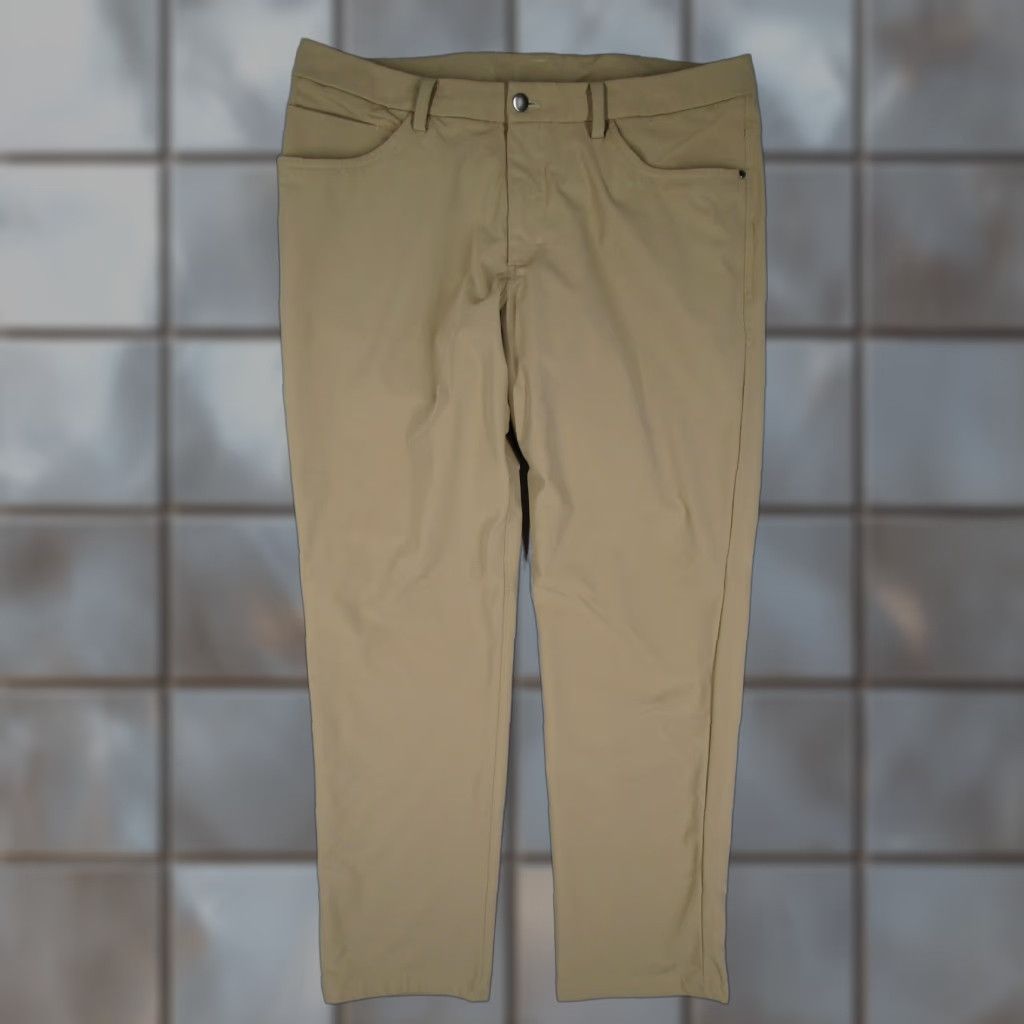 Lululemon Lululemon Pants Mens 36 Khaki Tan ABC 5 Pocket Golf Athletic Stretch Chino Size US 36 / EU 52 - 1 Thumbnail